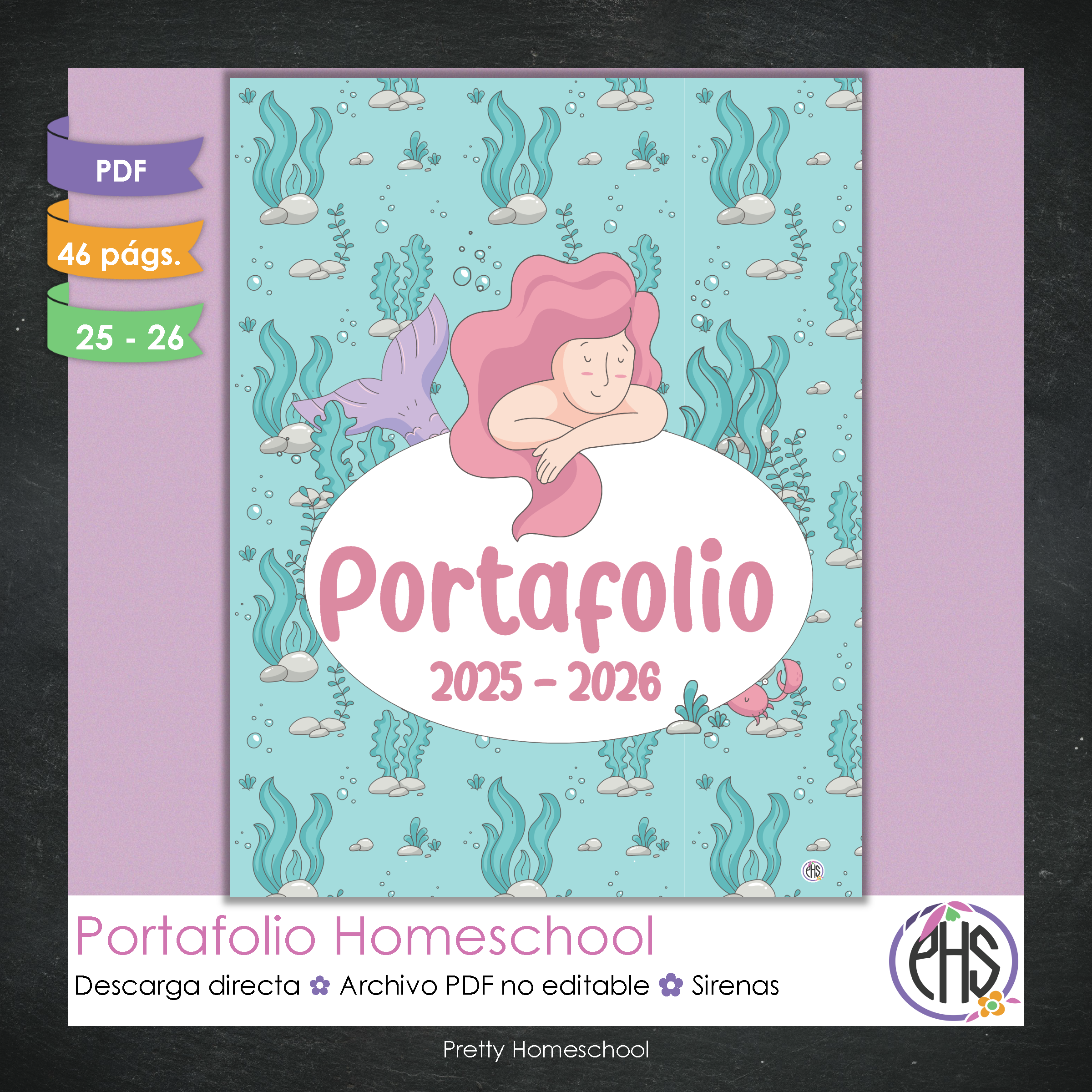 Portafolio Homeschooler 2025–2026 – Sirenas (Digital SOLAMENTE)