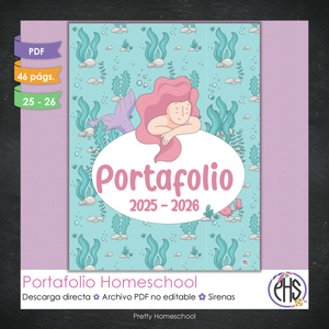 Portafolio Homeschooler 2025–2026 – Sirenas (Digital SOLAMENTE)