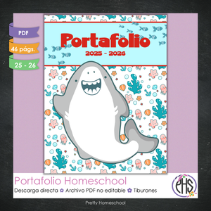 Portafolio Homeschooler 2025–2026 – Tiburones (Digital SOLAMENTE)