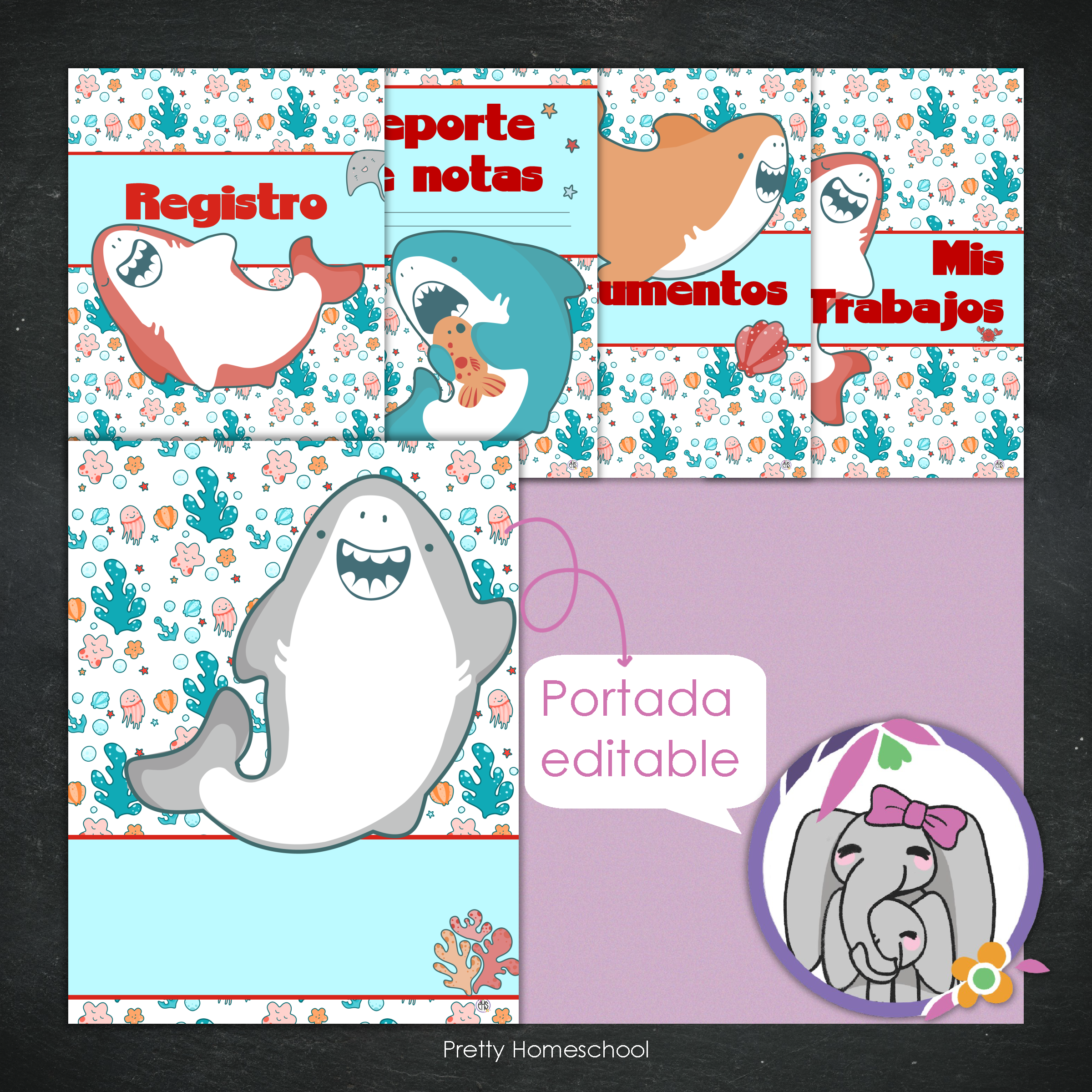 Portafolio Homeschooler 2025–2026 – Tiburones (Digital SOLAMENTE)