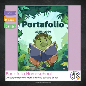 Portafolio Homeschooler 2025–2026 – Trolls (Digital SOLAMENTE)