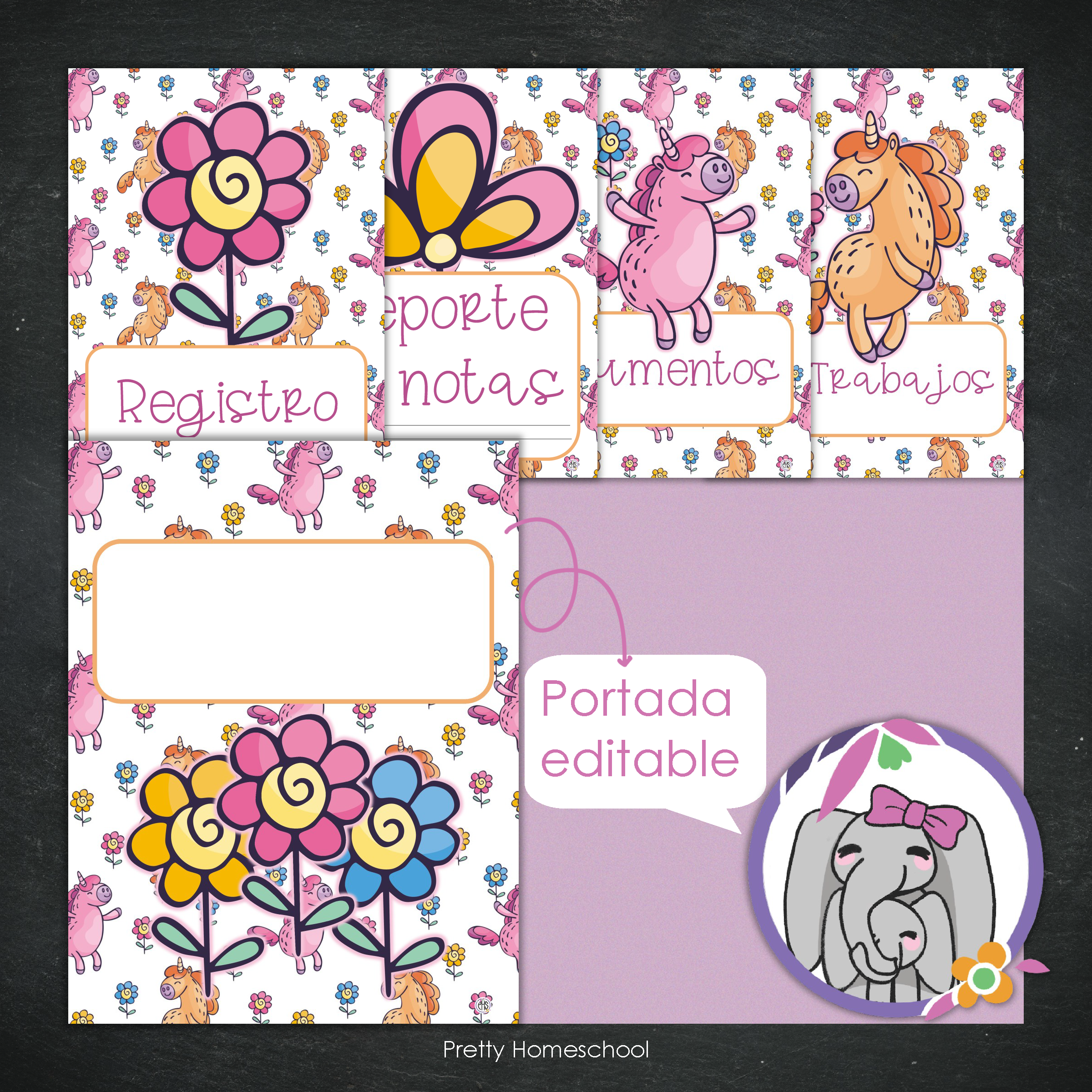 Portafolio Homeschooler 2025–2026 – Unicornios (Digital SOLAMENTE)