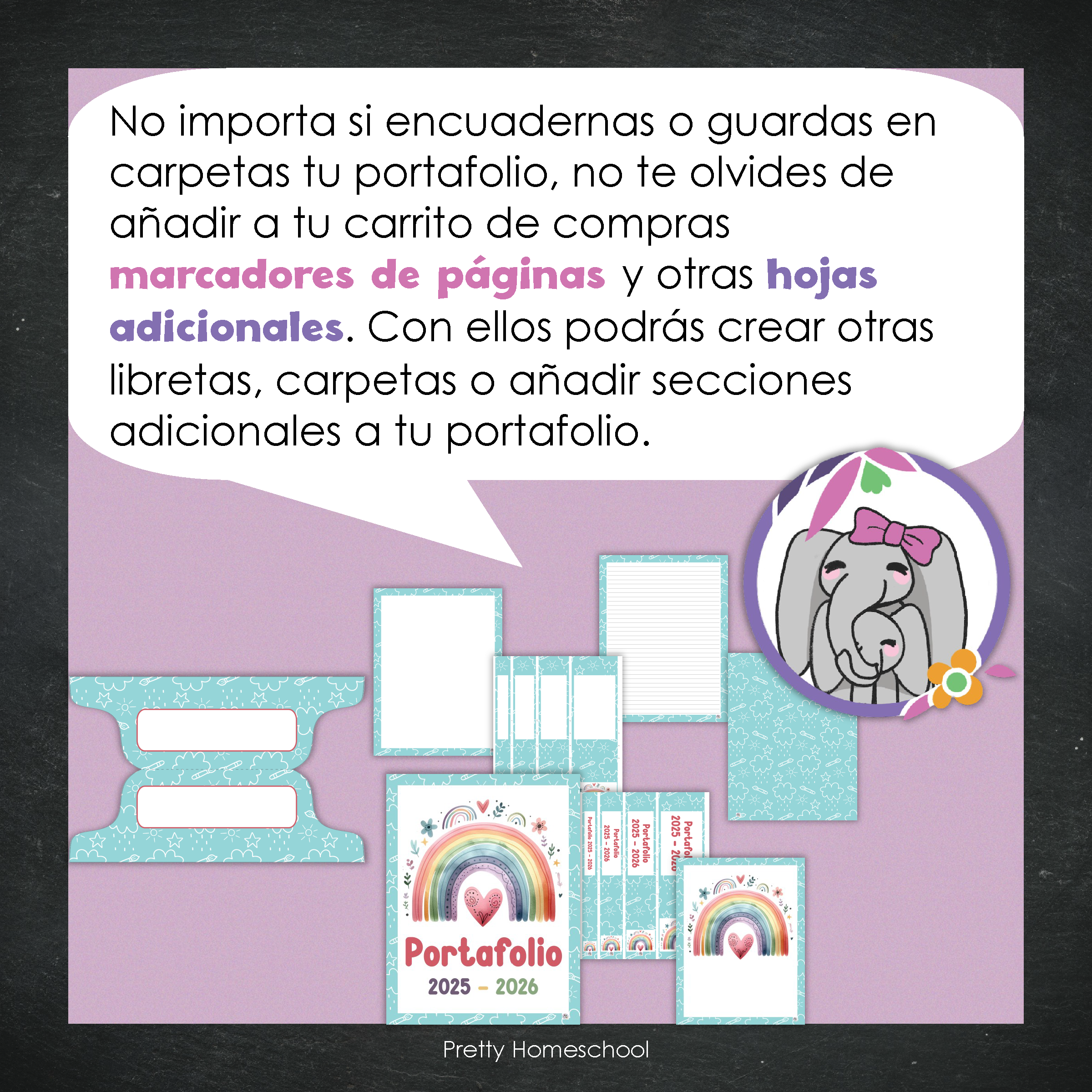 Portafolio Homeschooler 2025 – 2026 - Arcoiris  - Impreso