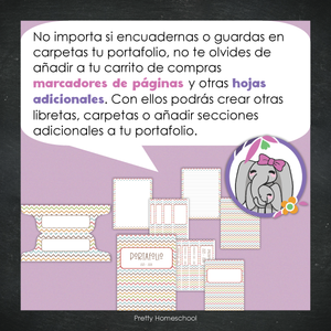 Portafolio Homeschooler 2025–2026 – Autumn Chevron (Digital SOLAMENTE)