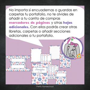 Portafolio Homeschooler 2025 – 2026 - Blue Flower - Impreso