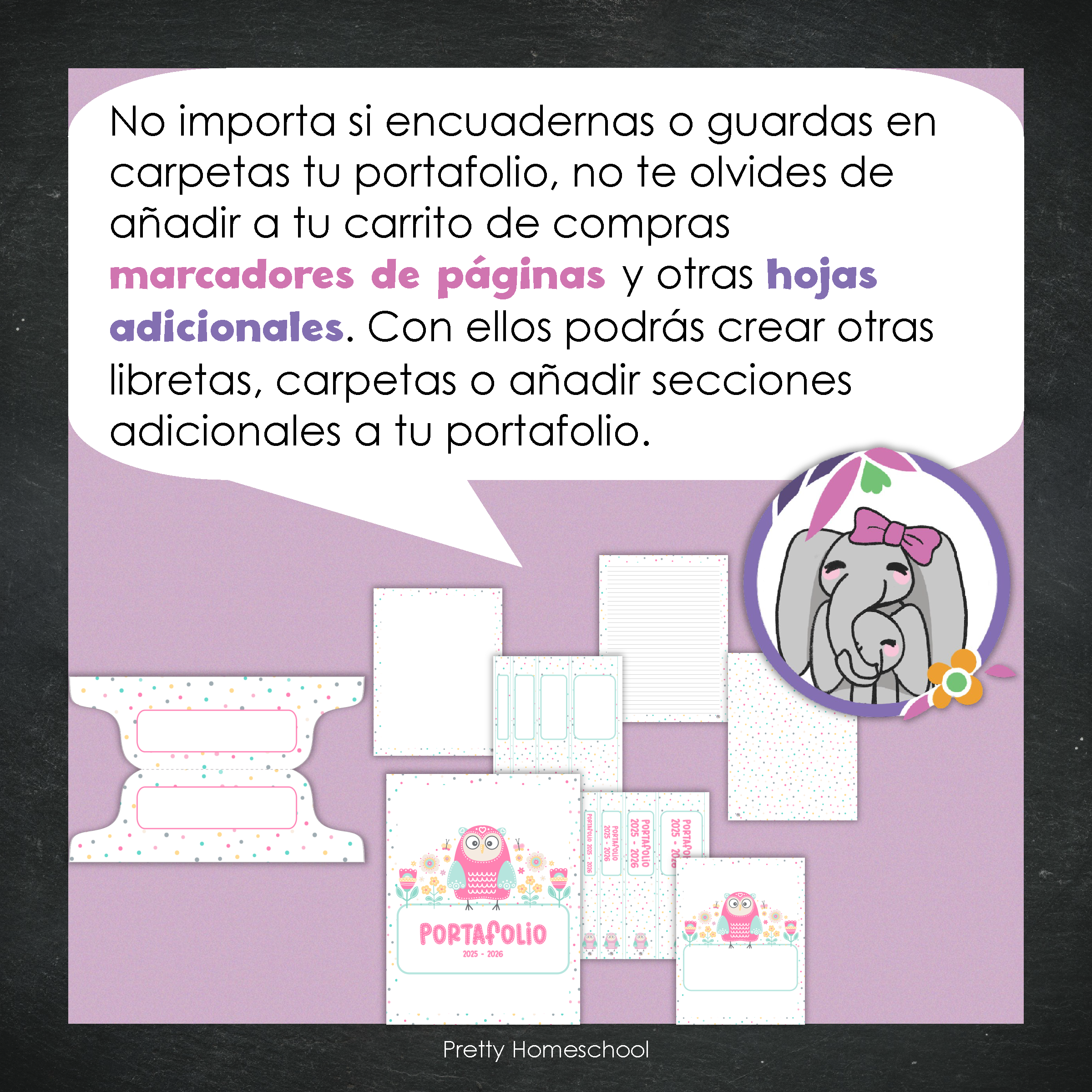 Portafolio Homeschooler 2025 – 2026 - Buhos y Flores - Impreso