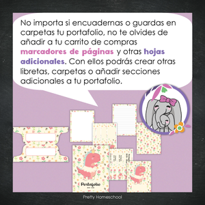 Portafolio Homeschooler 2025–2026 – Dinosaur Girl (Digital SOLAMENTE)