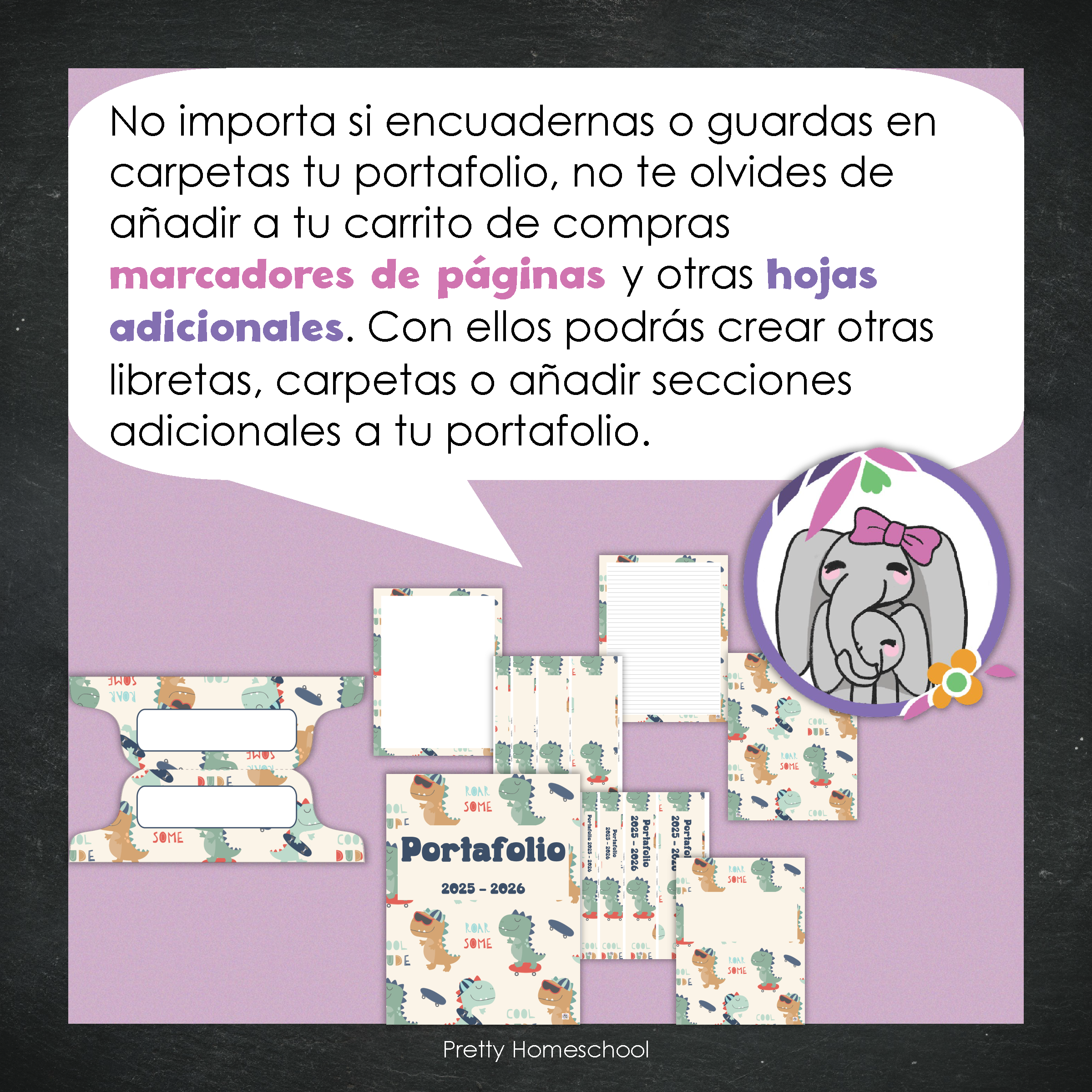 Portafolio Homeschooler 2025–2026 – Dinosaurios (Digital SOLAMENTE)
