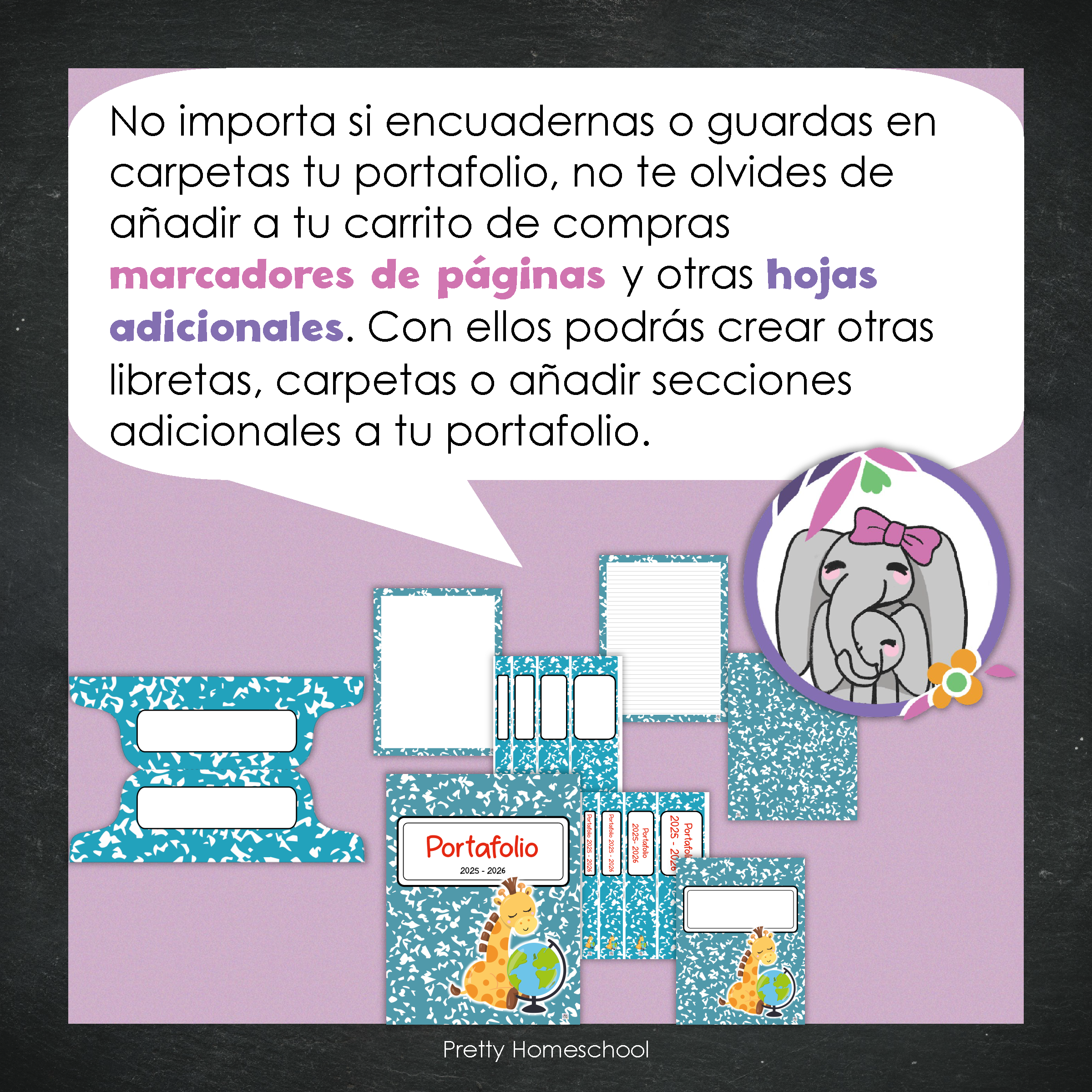 Portafolio Homeschooler 2025–2026 – Escuelita animal (Digital SOLAMENTE)