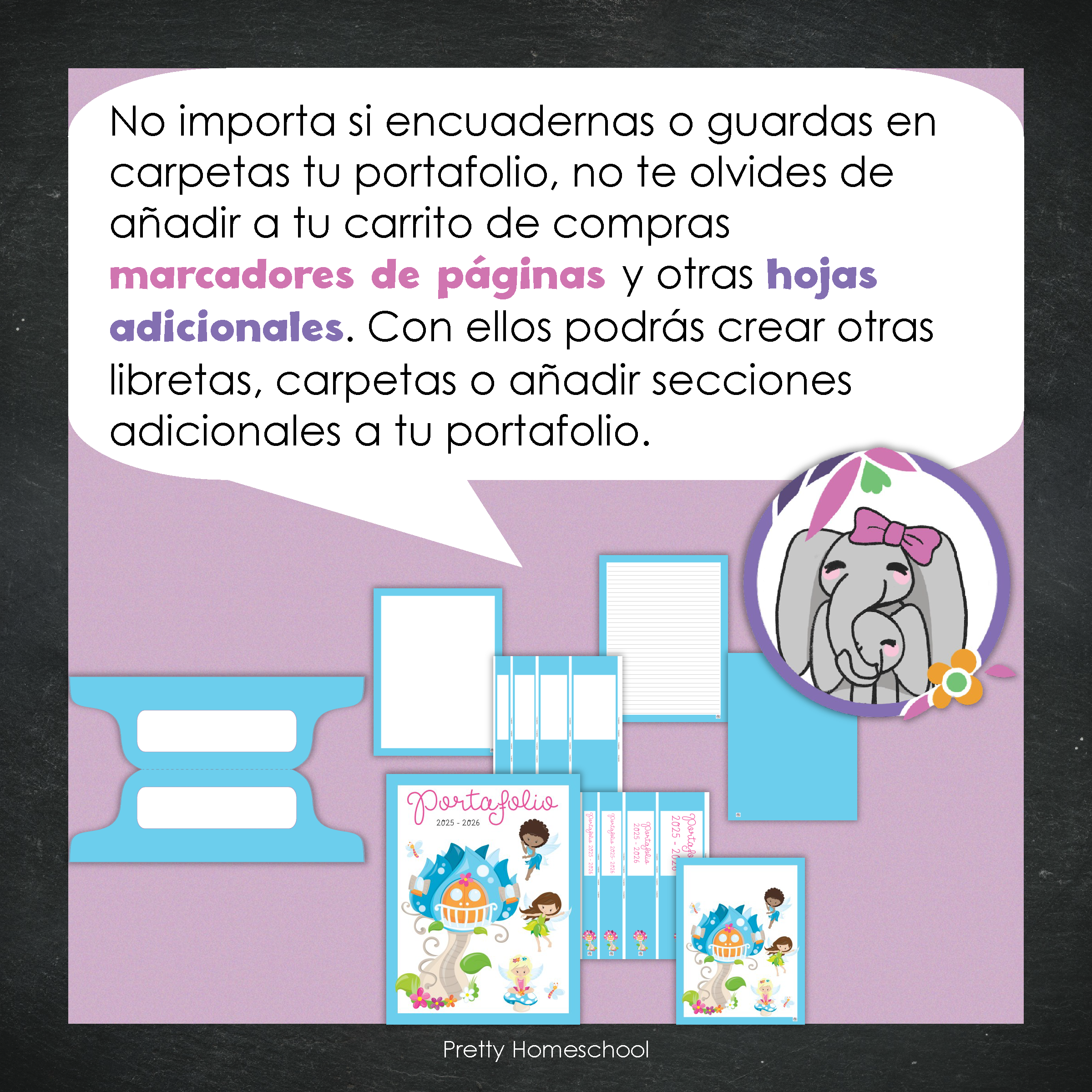 Portafolio Homeschooler 2025–2026 – Fairies (Digital SOLAMENTE)