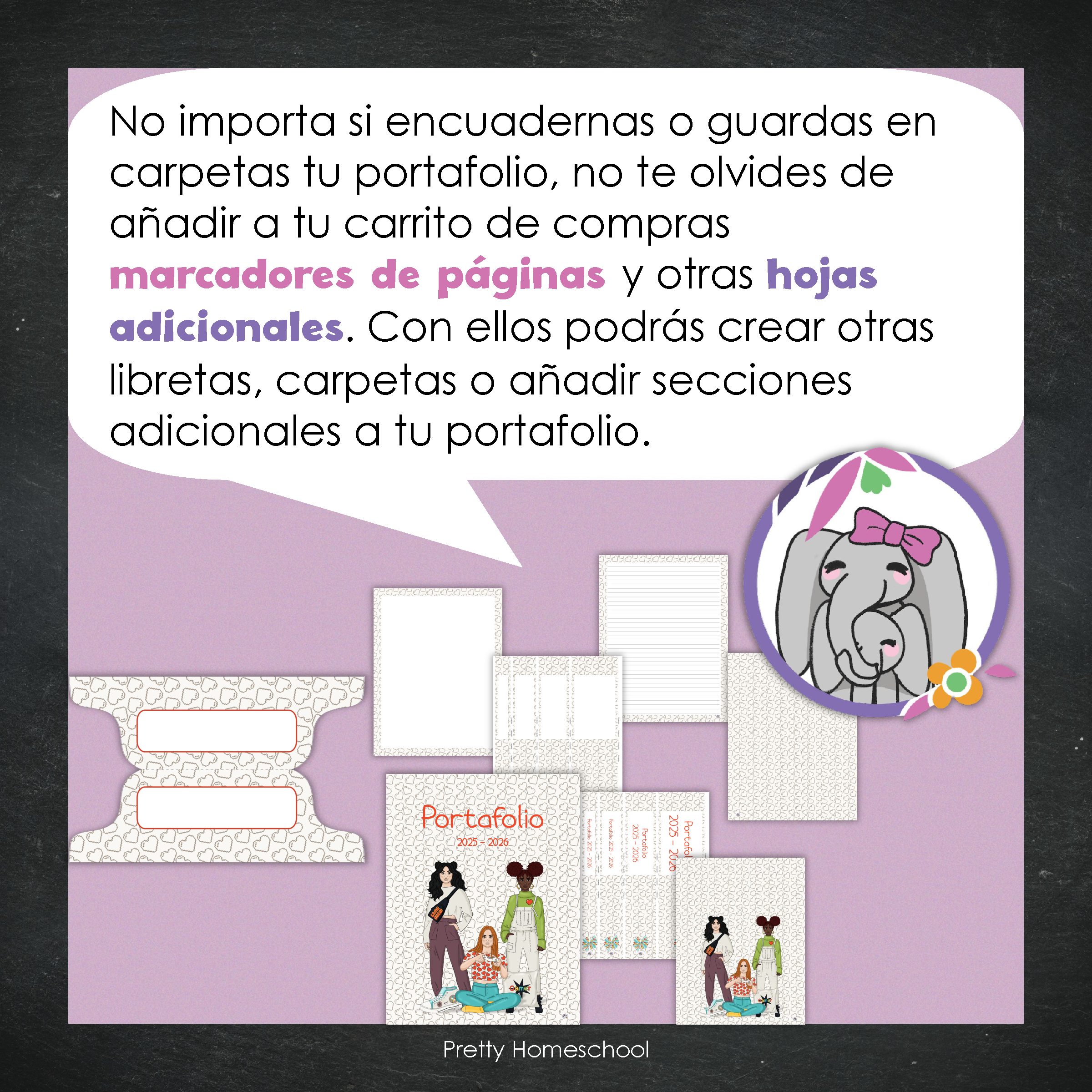 Portafolio Homeschooler 2025–2026 – Gamer Girl (Digital SOLAMENTE)
