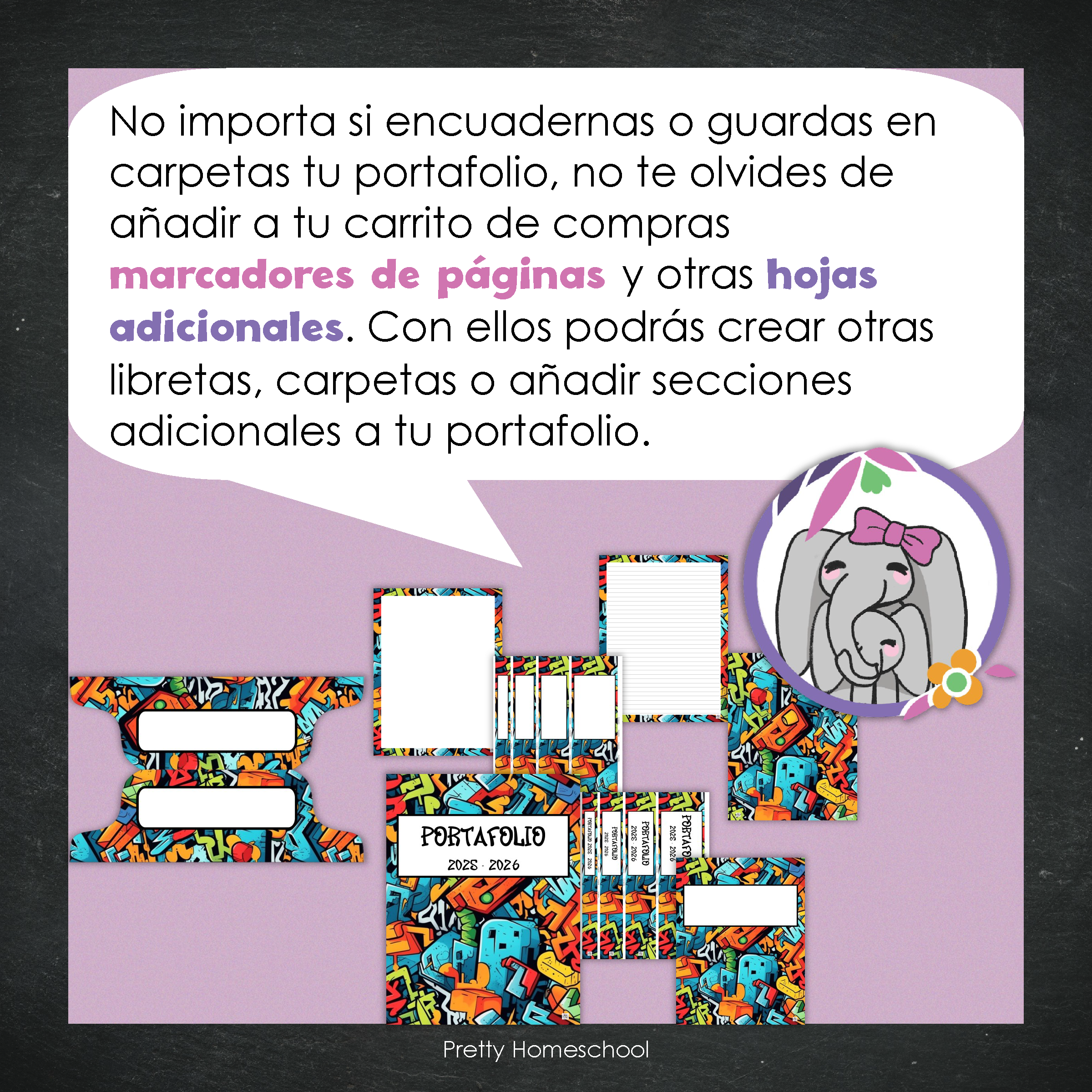 Portafolio Homeschooler 2025–2026 – Graffiti (Digital SOLAMENTE)