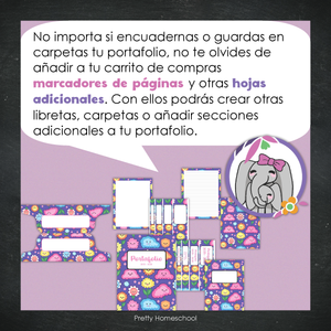 Portafolio Homeschooler 2025–2026 – Happy Flowers (Digital SOLAMENTE)