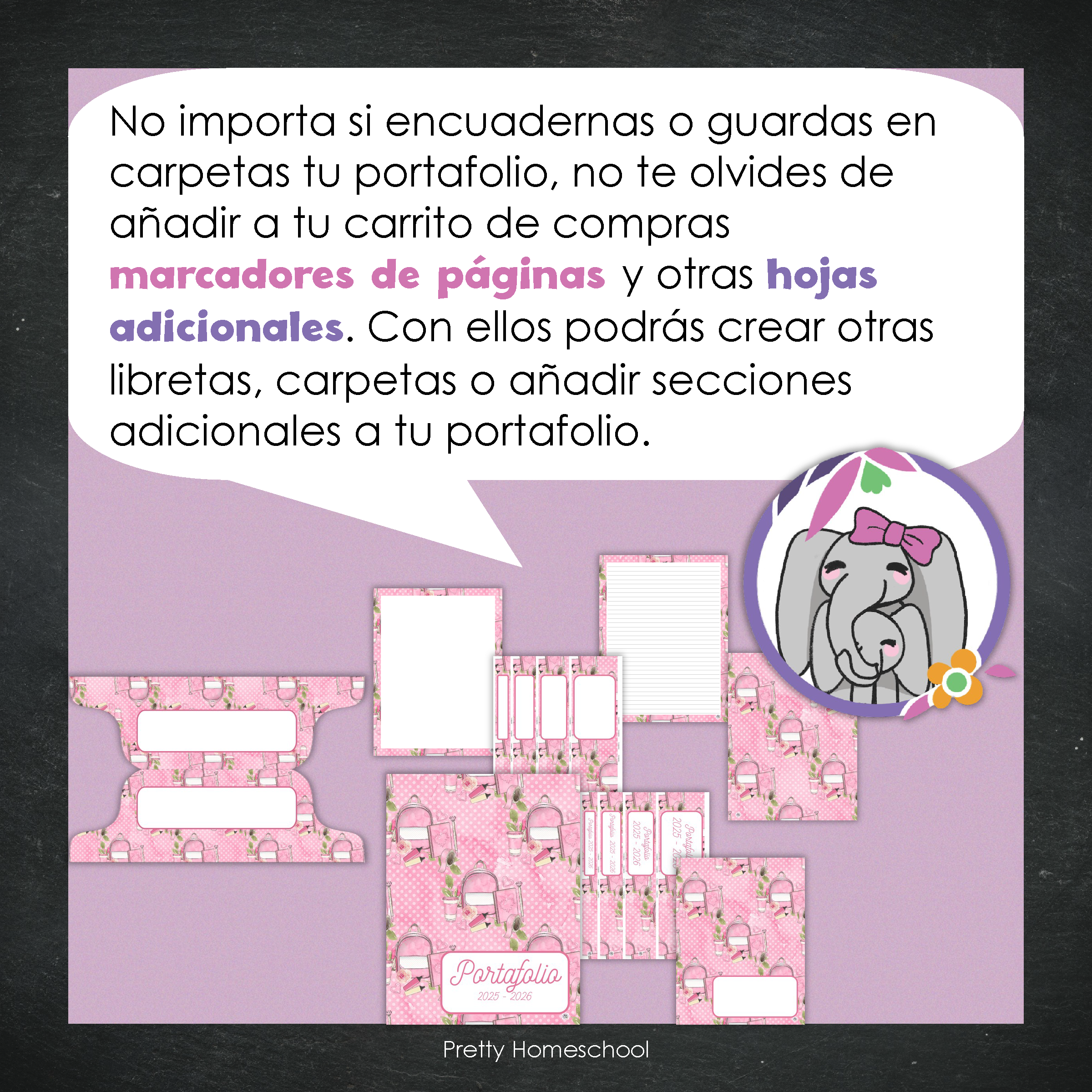 Portafolio Homeschooler 2025–2026 – Pink School (Digital SOLAMENTE)