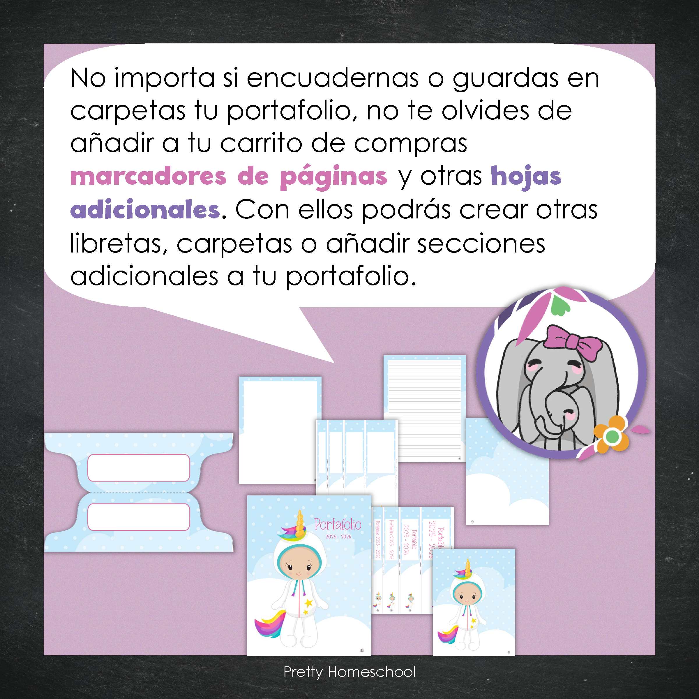 Portafolio Homeschooler 2025–2026 – Quiero ser unicornio (Digital SOLAMENTE)
