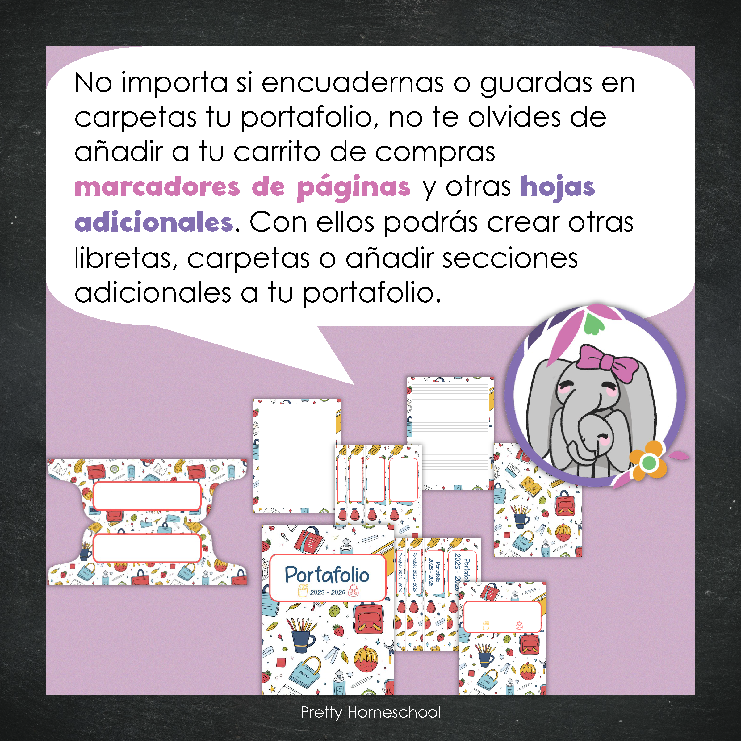 Portafolio Homeschooler 2025–2026 – School Pattern (Digital SOLAMENTE)