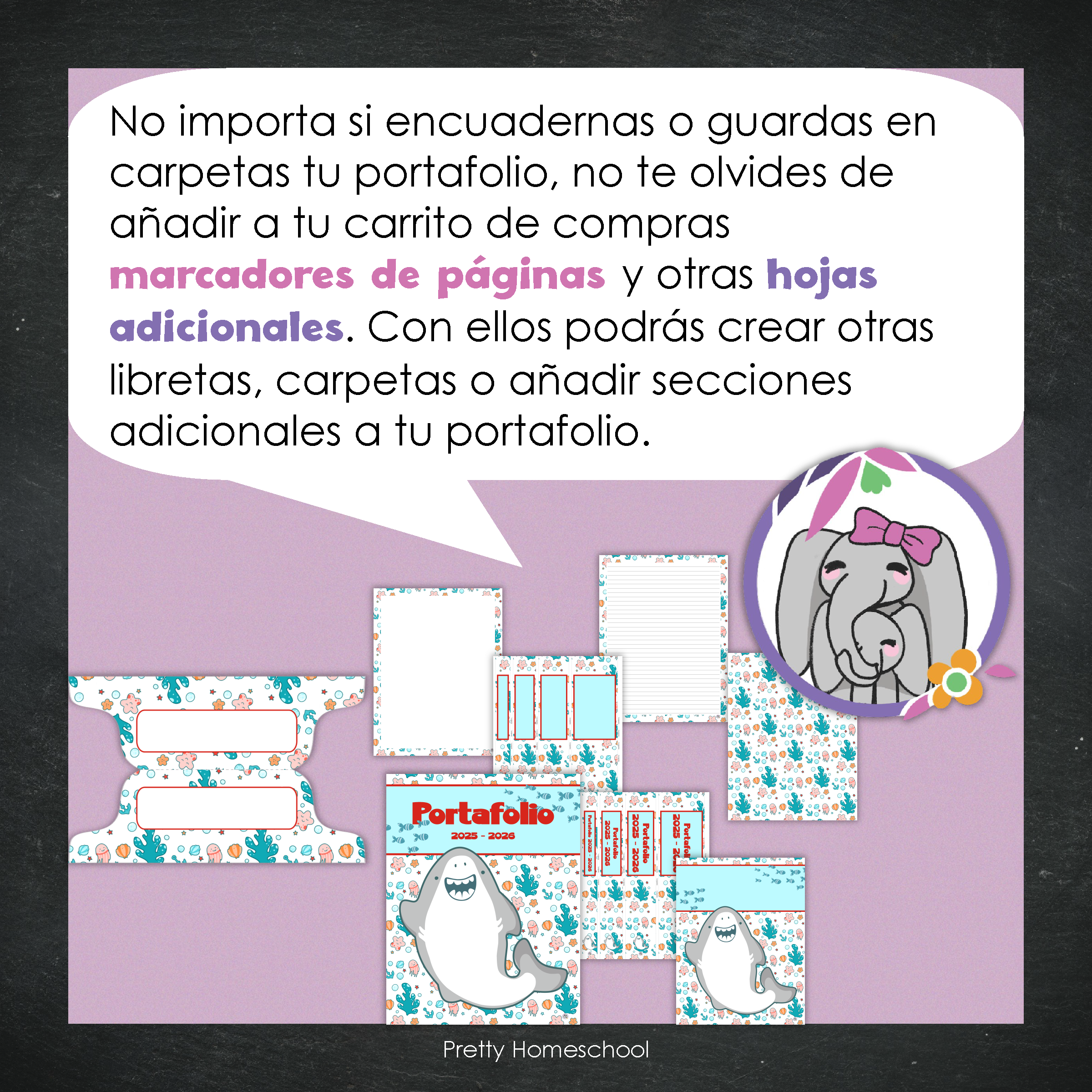 Portafolio Homeschooler 2025–2026 – Tiburones (Digital SOLAMENTE)