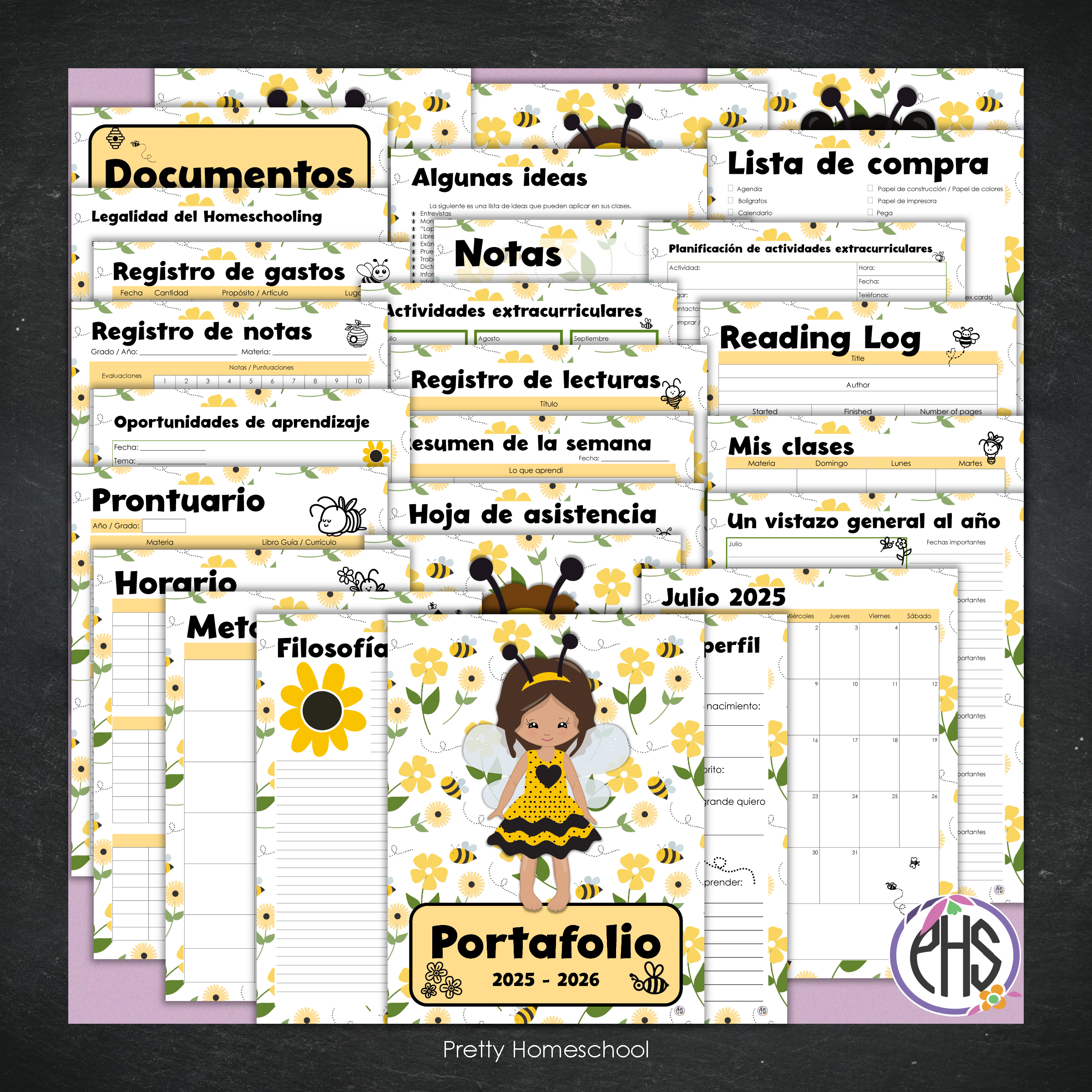 Portafolio Homeschooler 2025 – 2026 - Abejas - Impreso