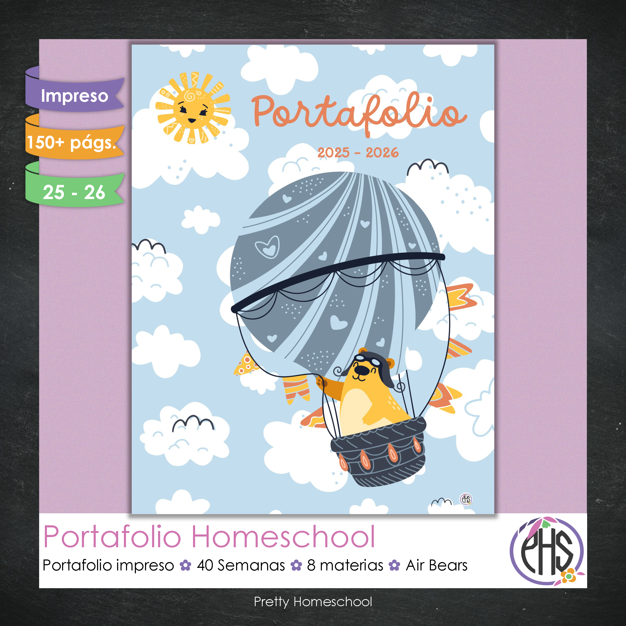 Portafolio Homeschooler 2025 – 2026 - Air Bears - Impreso