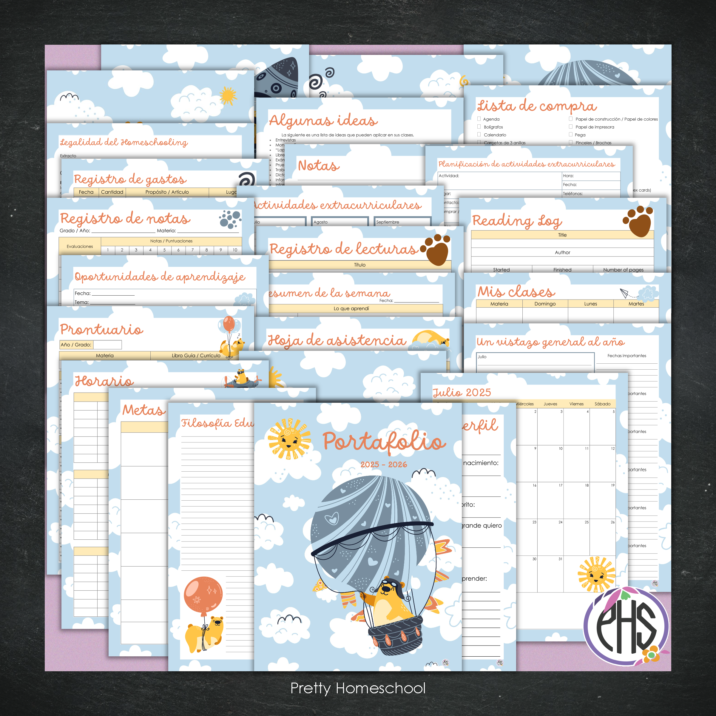 Portafolio Homeschooler 2025 – 2026 - Air Bears - Impreso