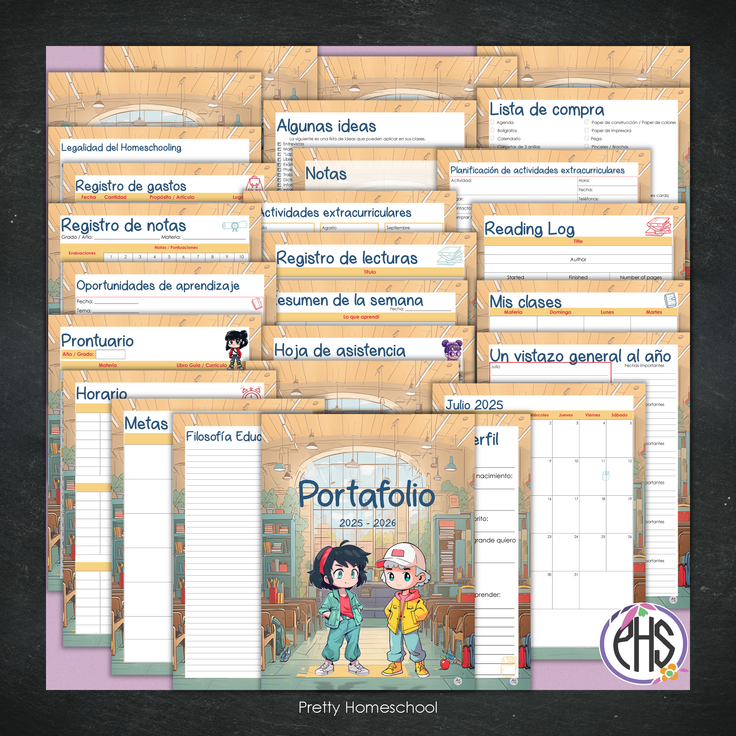 Portafolio Homeschooler 2025 – 2026 - Anime  - Impreso