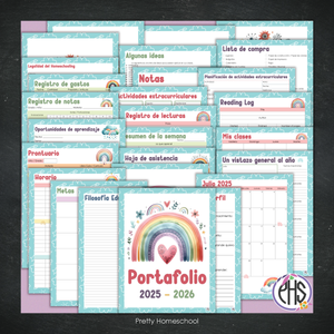 Portafolio Homeschooler 2025 – 2026 - Arcoiris  - Impreso