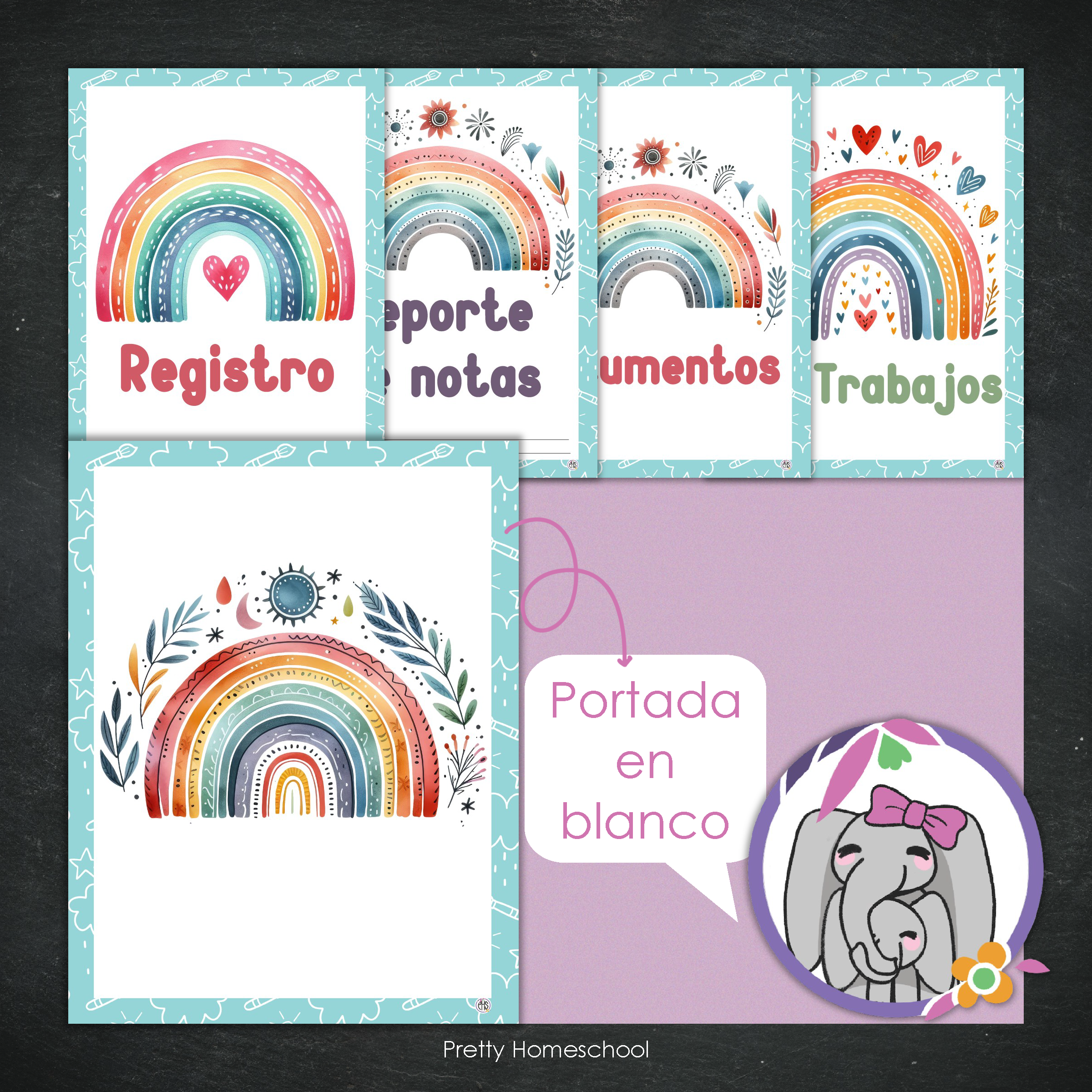 Portafolio Homeschooler 2025 – 2026 - Arcoiris  - Impreso