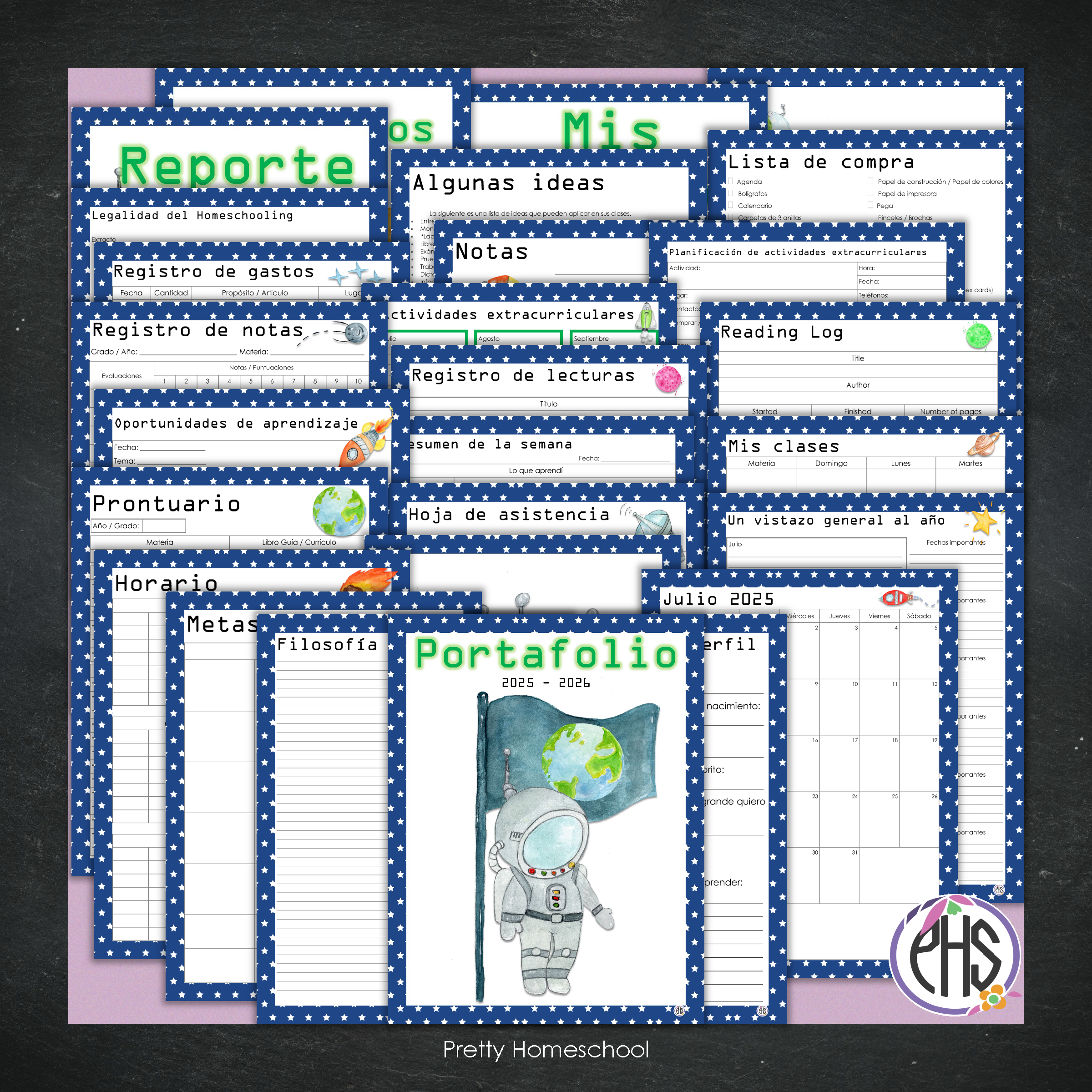 Portafolio Homeschooler 2025 – 2026 - Astronauta  - Impreso
