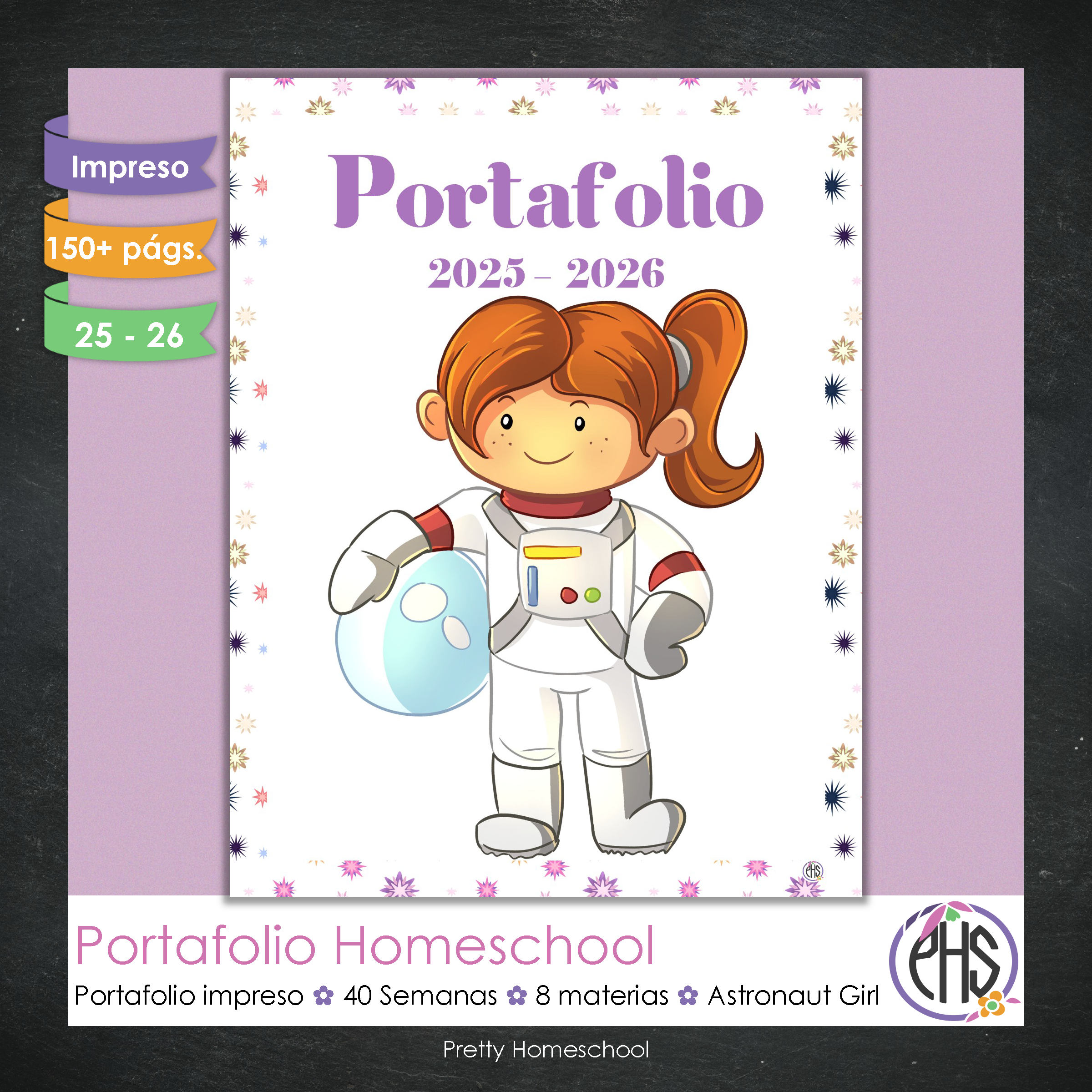 Portafolio Homeschooler 2025 – 2026 - Astronauta Girl  - Impreso