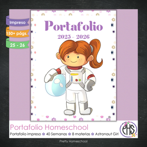 Portafolio Homeschooler 2025 – 2026 - Astronauta Girl  - Impreso