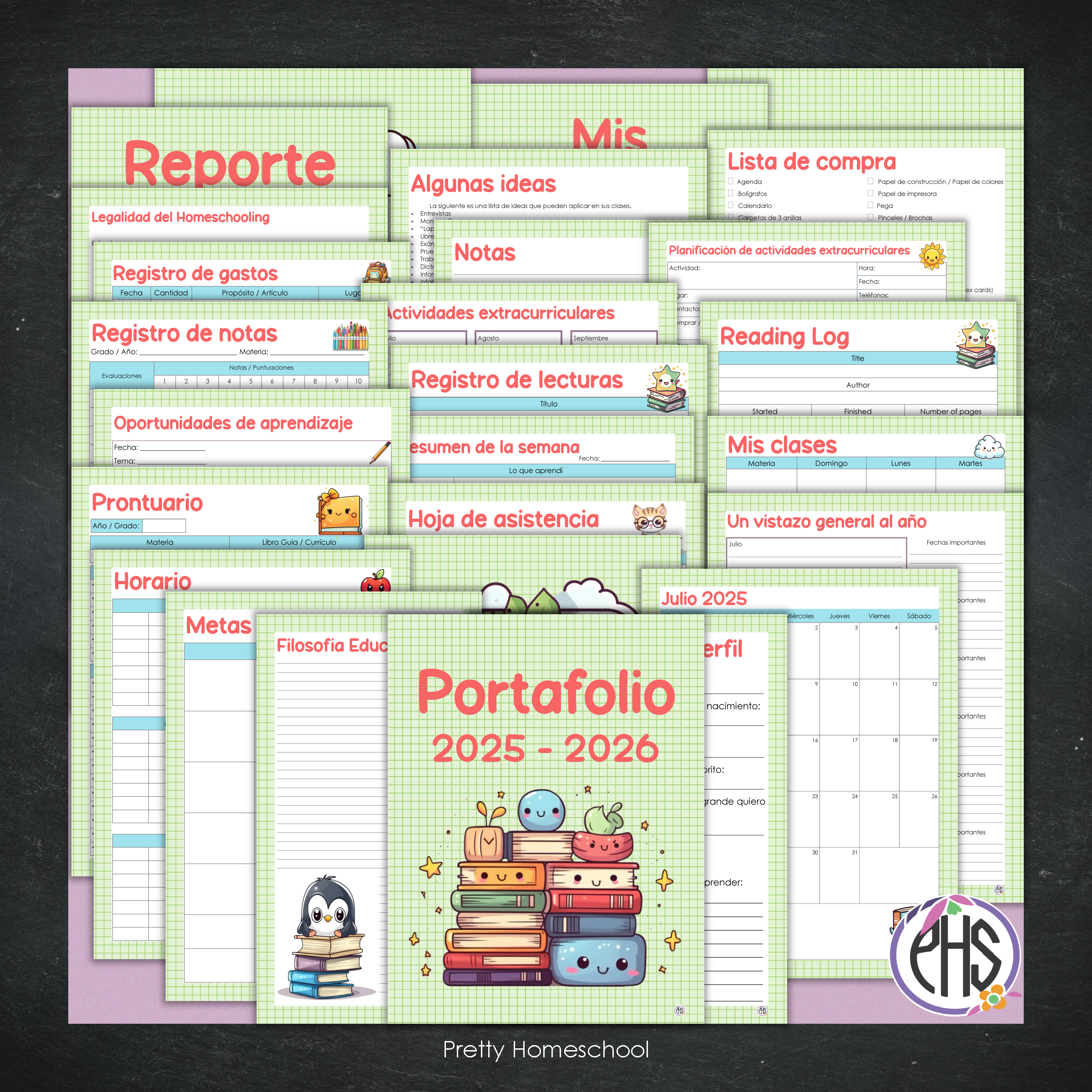 Portafolio Homeschooler 2025 – 2026 - Back to School - Impreso