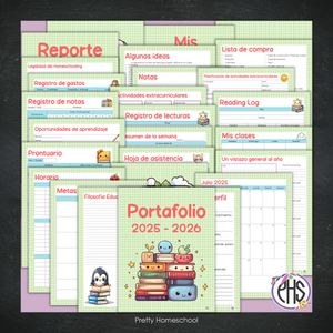 Portafolio Homeschooler 2025 – 2026 - Back to School - Impreso