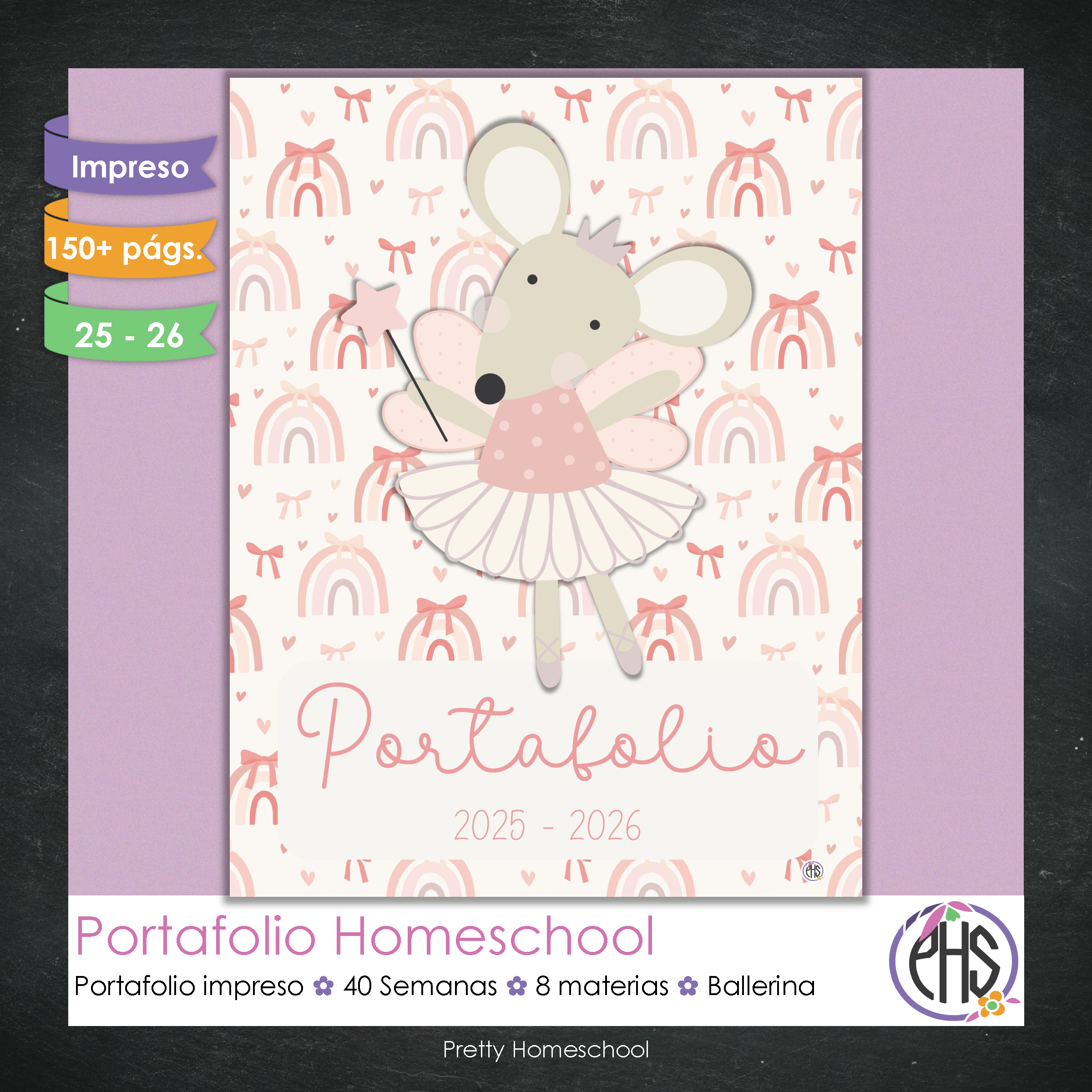 Portafolio Homeschooler 2025 – 2026 - Ballerina - Impreso