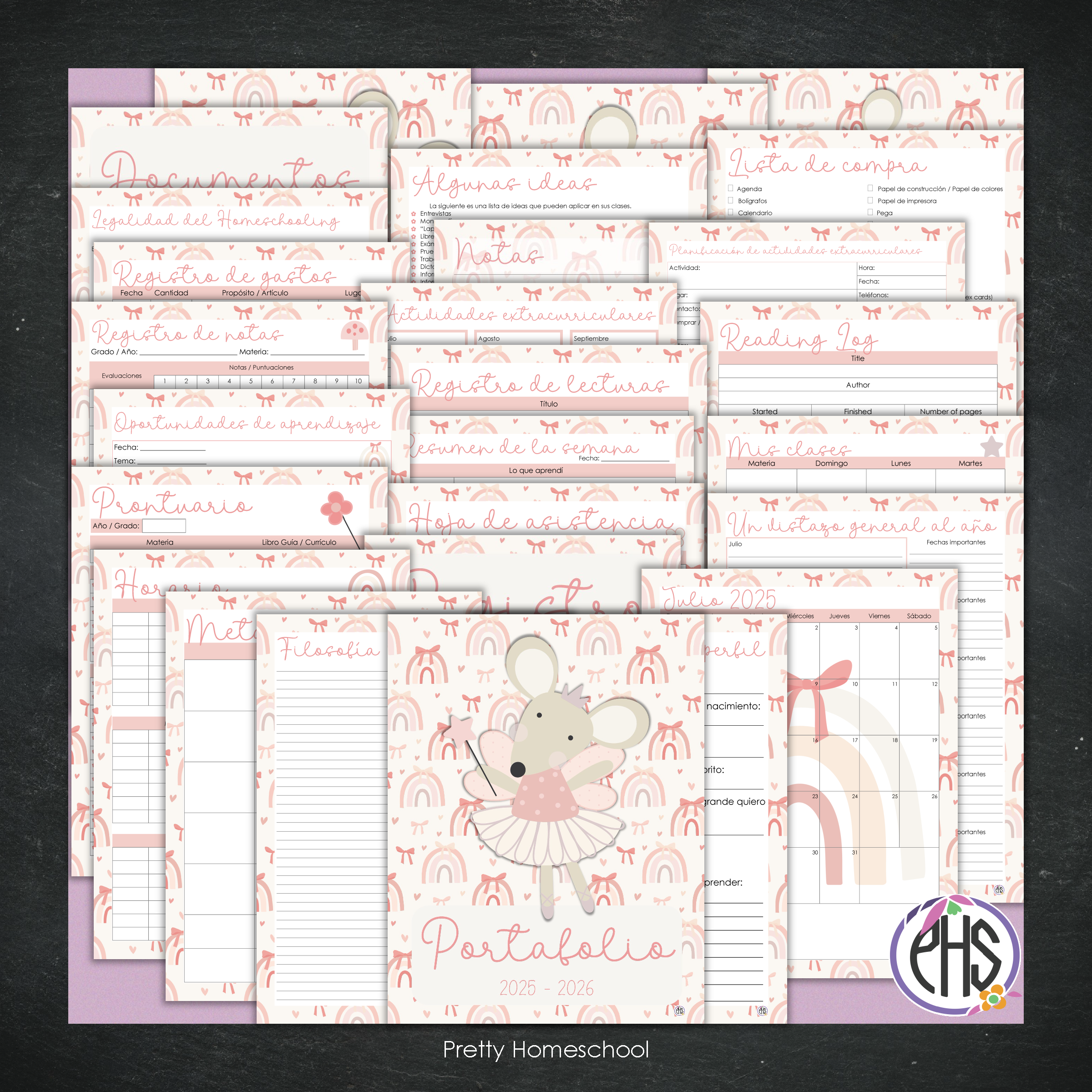Portafolio Homeschooler 2025 – 2026 - Ballerina - Impreso