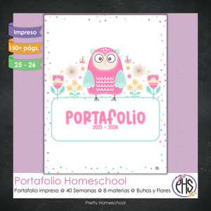 Portafolio Homeschooler 2025 – 2026 - Buhos y Flores - Impreso