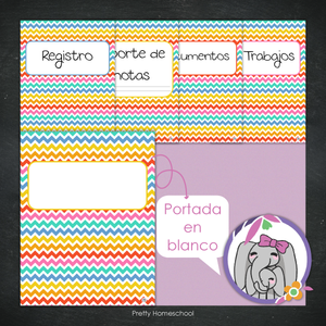 Portafolio Homeschooler 2025 – 2026 - Chevron - Impreso