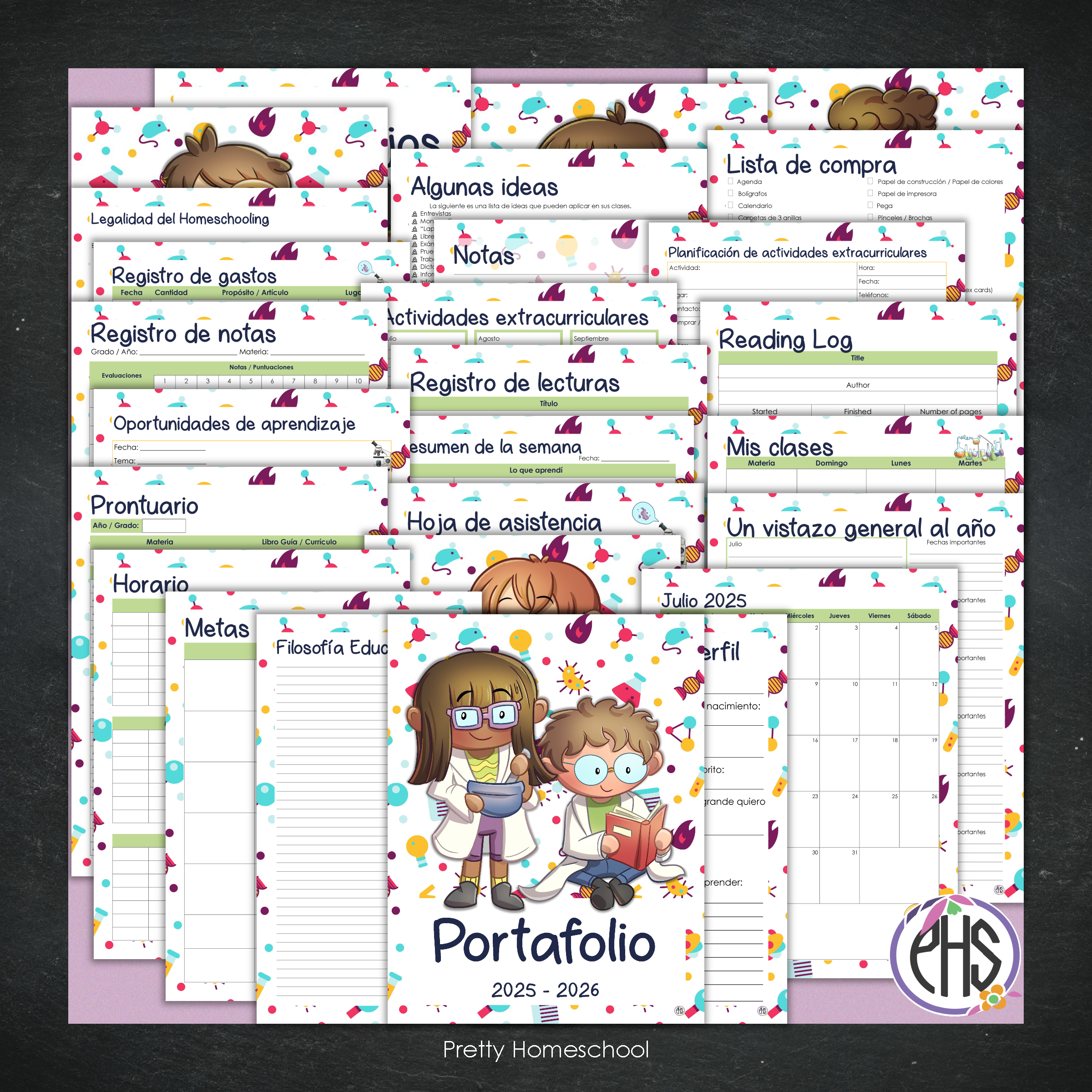 Portafolio Homeschooler 2025 – 2026 - Científicos - Impreso