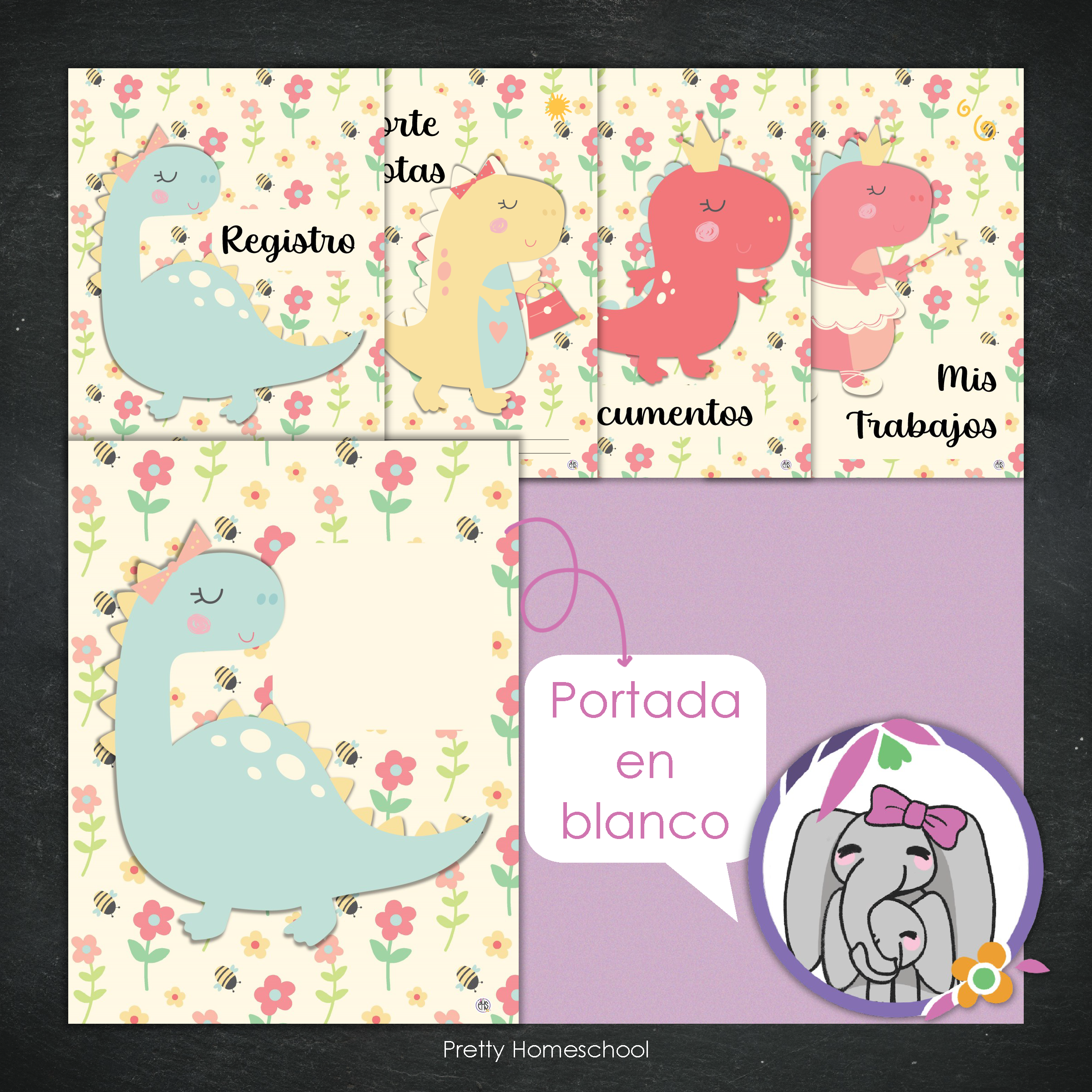 Portafolio Homeschooler 2025 – 2026 - Dinosaur Girl - Impreso