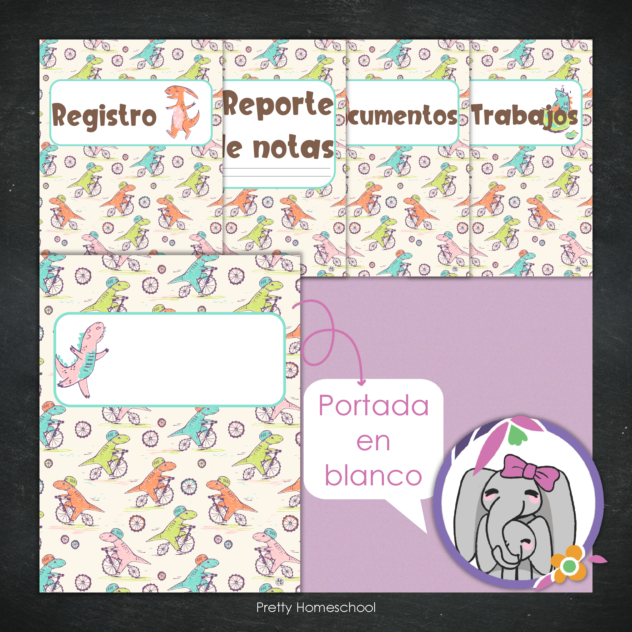 Portafolio Homeschooler 2025 – 2026 - Dinosaurios - Impreso