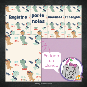 Portafolio Homeschooler 2025 – 2026 - Dinosaurios - Impreso