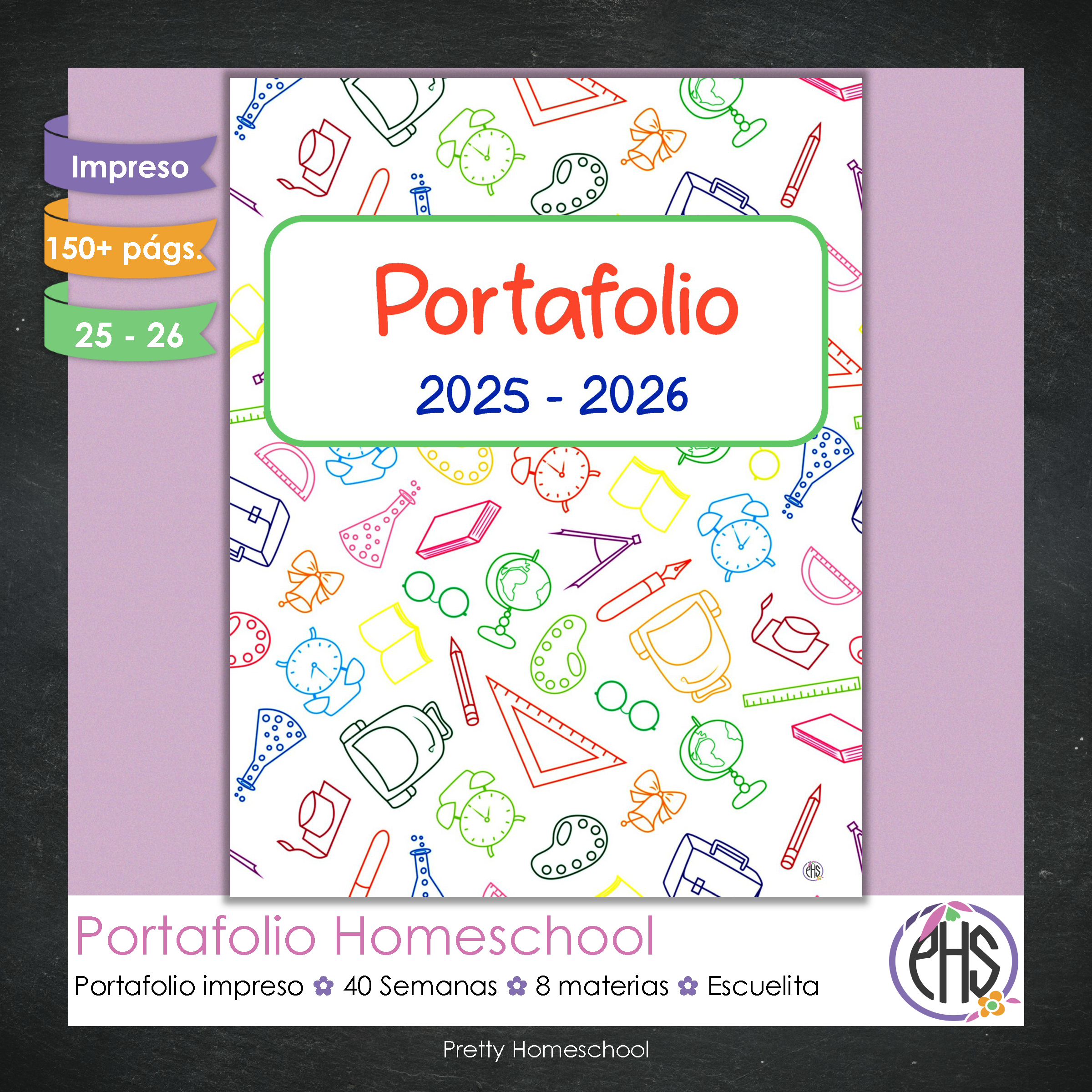Portafolio Homeschooler 2025 – 2026 - Escuelita - Impreso