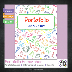 Portafolio Homeschooler 2025 – 2026 - Escuelita - Impreso