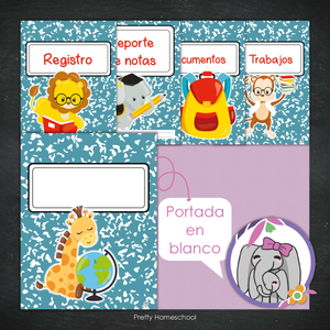 Portafolio Homeschooler 2025 – 2026 - Escuelita animal - Impreso
