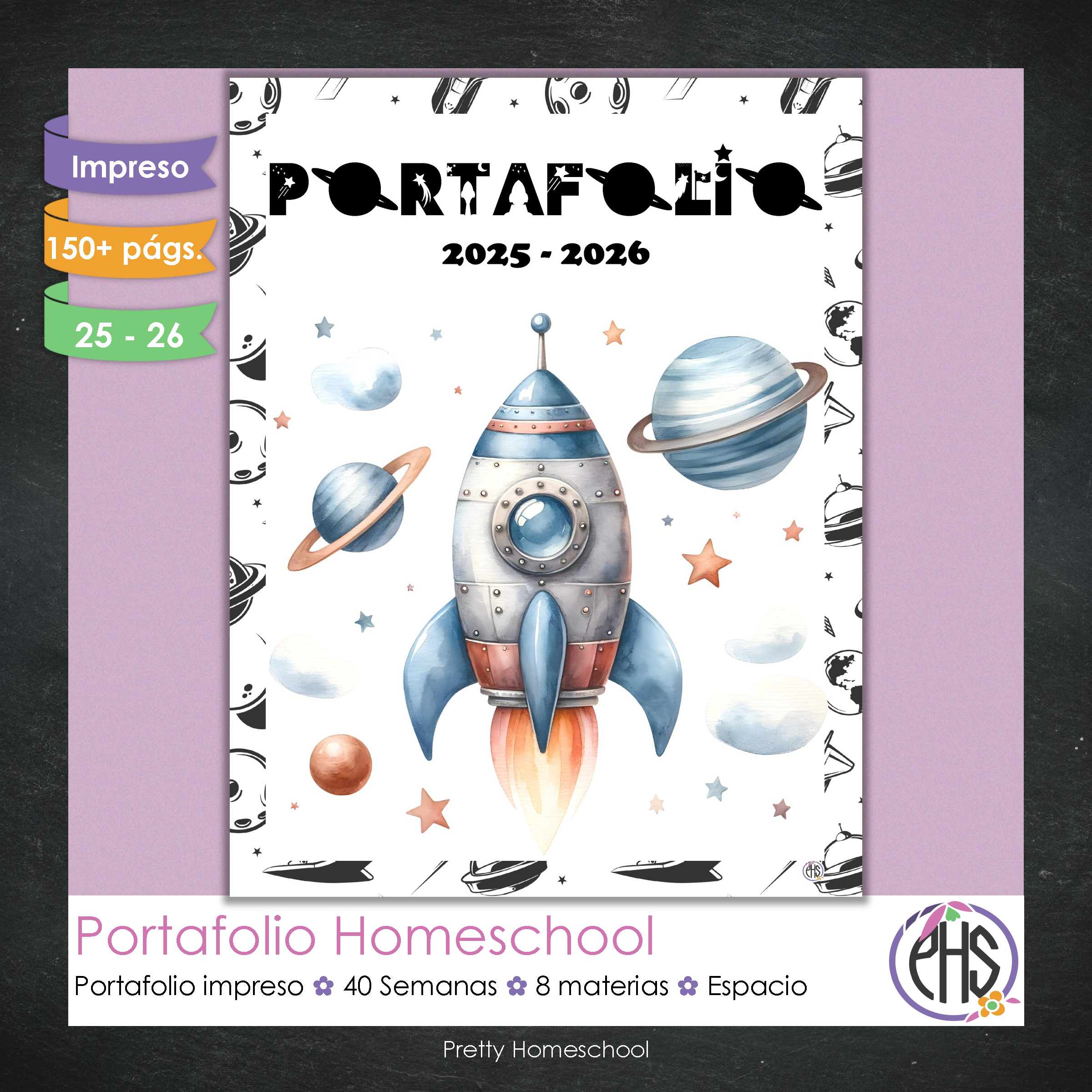 Portafolio Homeschooler 2025 – 2026 - Espacio - Impreso
