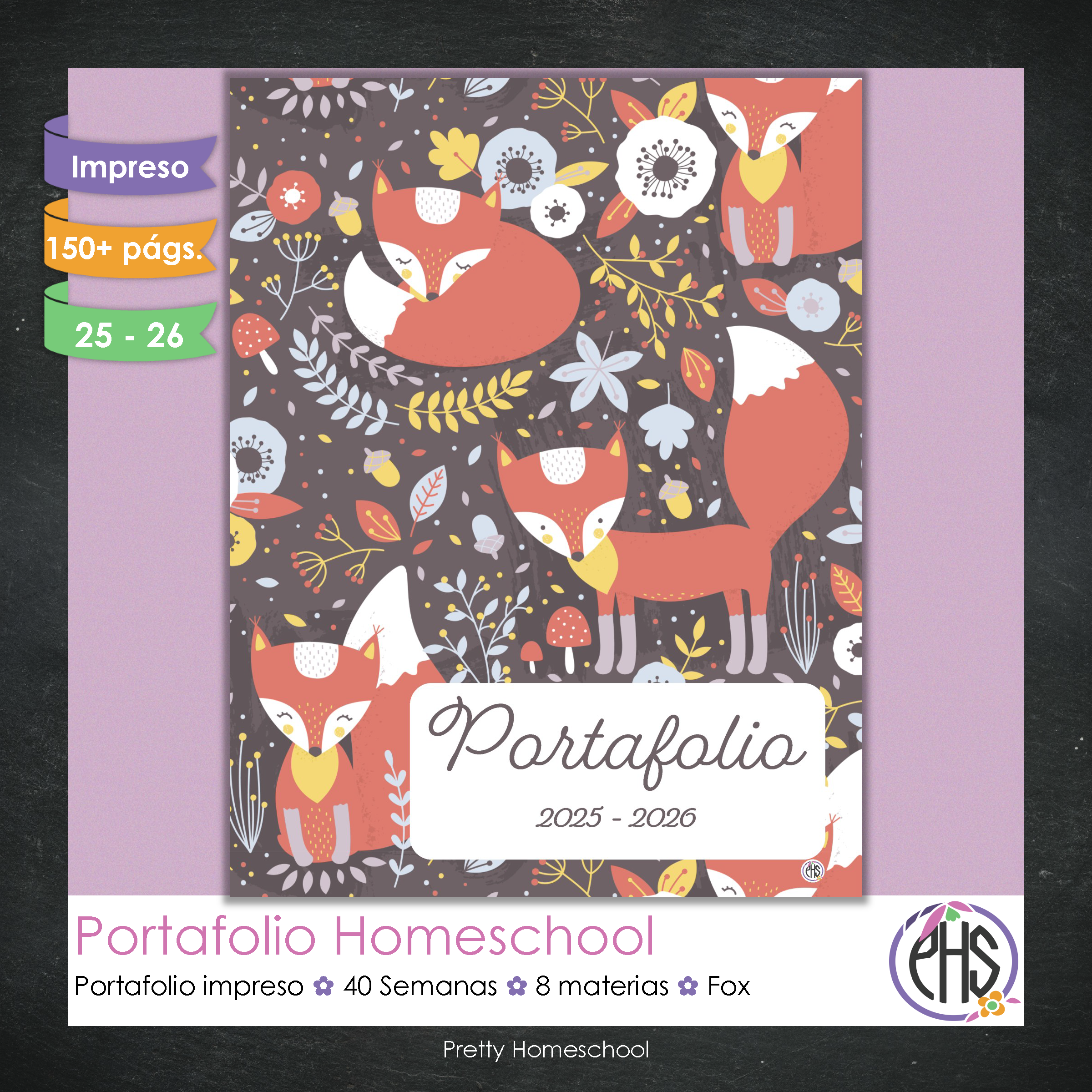 Portafolio Homeschooler 2025 – 2026 - Fox - Impreso