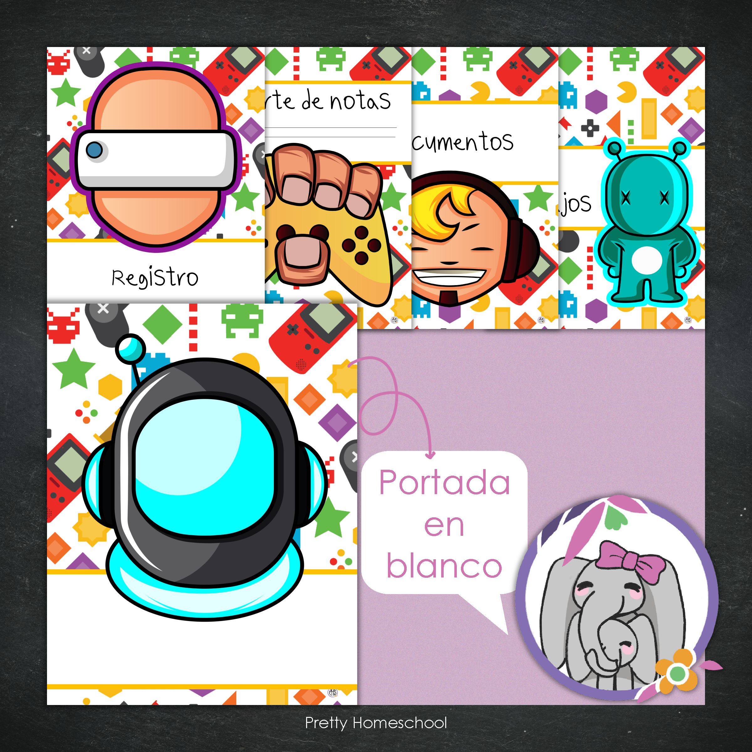 Portafolio Homeschooler 2025 – 2026 - Gamer Boy - Impreso