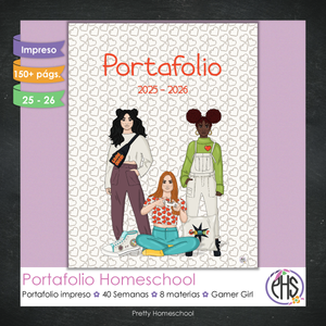 Portafolio Homeschooler 2025 – 2026 - Gamer Girl - Impreso