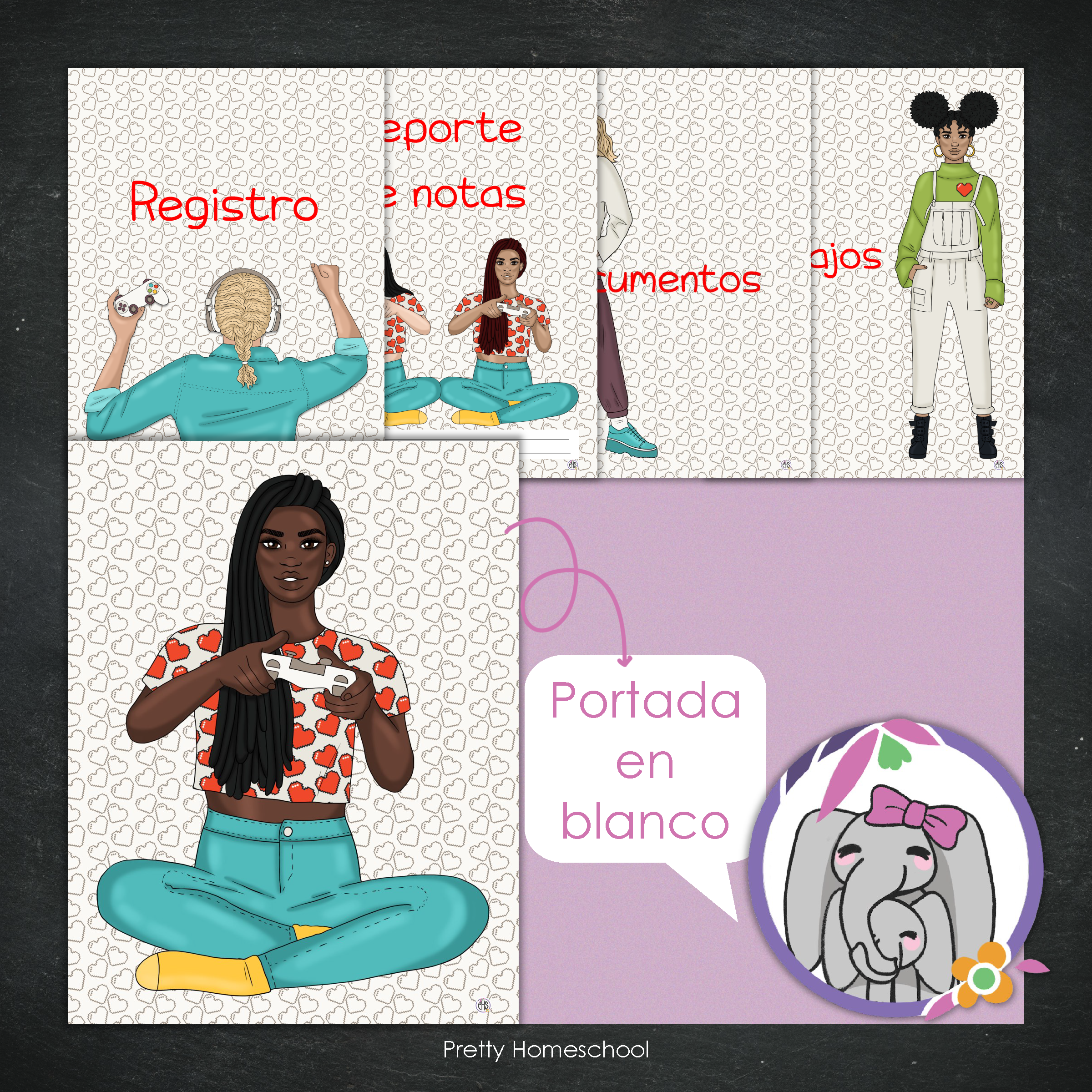 Portafolio Homeschooler 2025 – 2026 - Gamer Girl - Impreso