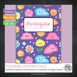 Portafolio Homeschooler 2025 – 2026 - Happy Flowers - Impreso