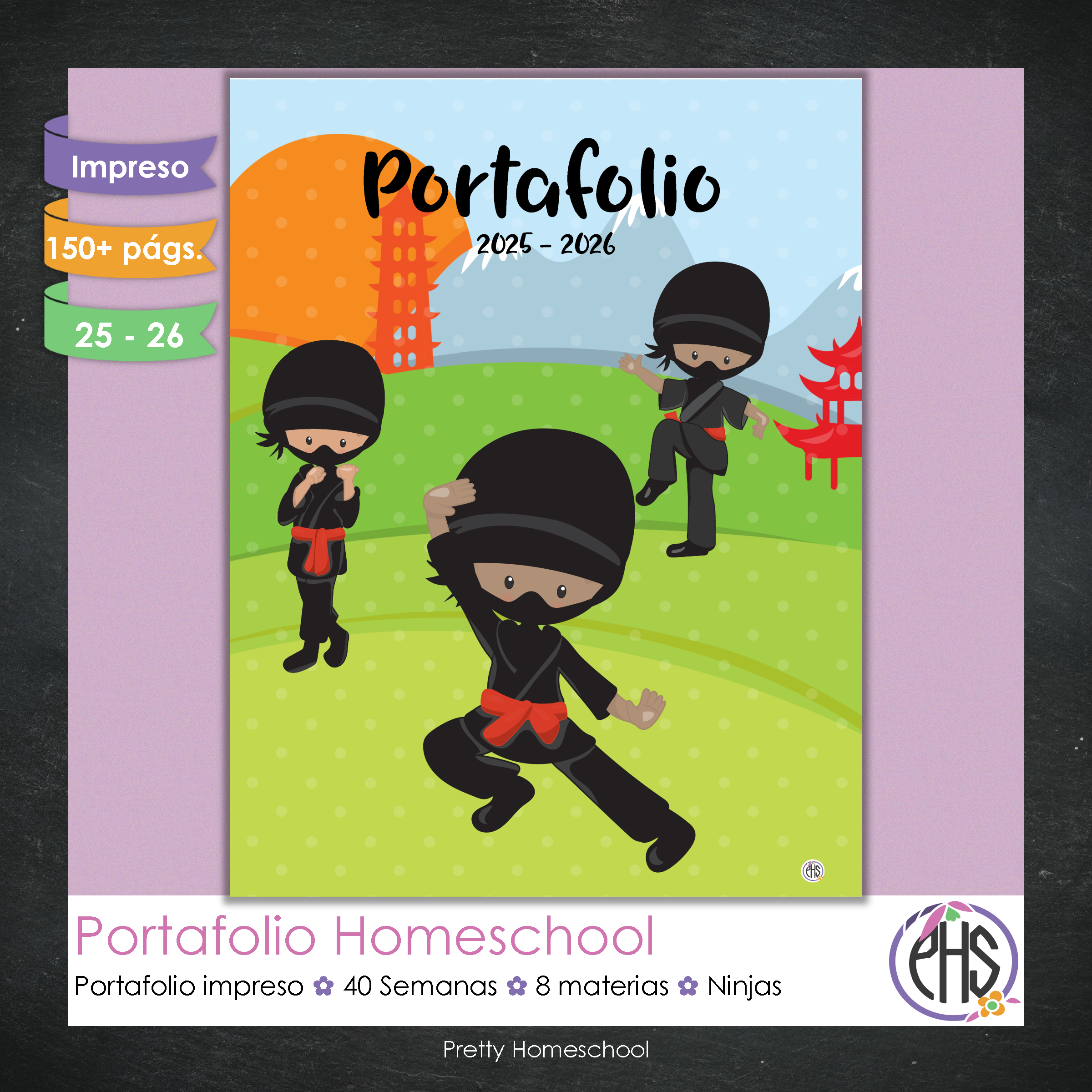 Portafolio Homeschooler 2025 – 2026 - Ninja - Impreso